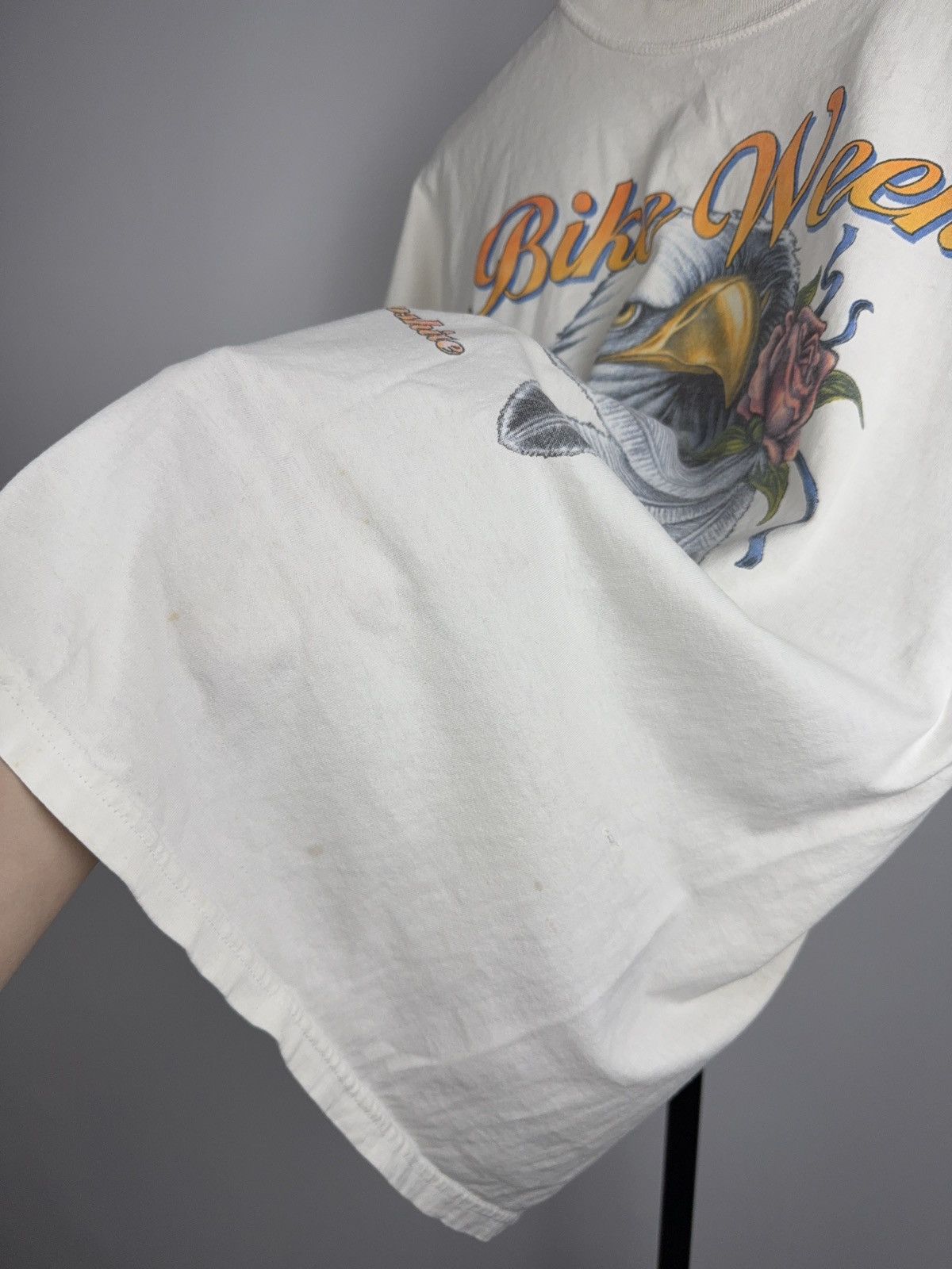 Vintage Vintage 1998 Laconia Moto Bike Week Eagle Biker T-Shirt USA Size US M / EU 48-50 / 2 - 7 Thumbnail