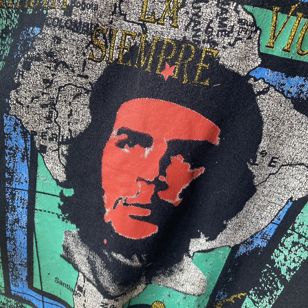 Vintage Che Guevara Sweatshirt Vintage 90s CUBA Streetwear Size US L / EU 52-54 / 3 - 3 Thumbnail