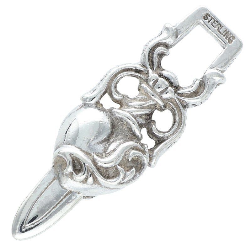 Chrome Hearts Chrome Hearts Dagger Heart Silver Necklace Size ONE SIZE - 2 Thumbnail