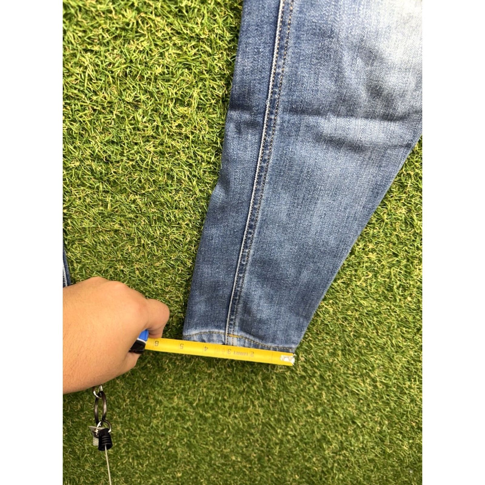 Diesel Diesel Sleenker Slim Skinny Jeans Mens 32x28 Blue Denim Pants Medium Stretch Size US 32 / EU 48 - 4 Thumbnail