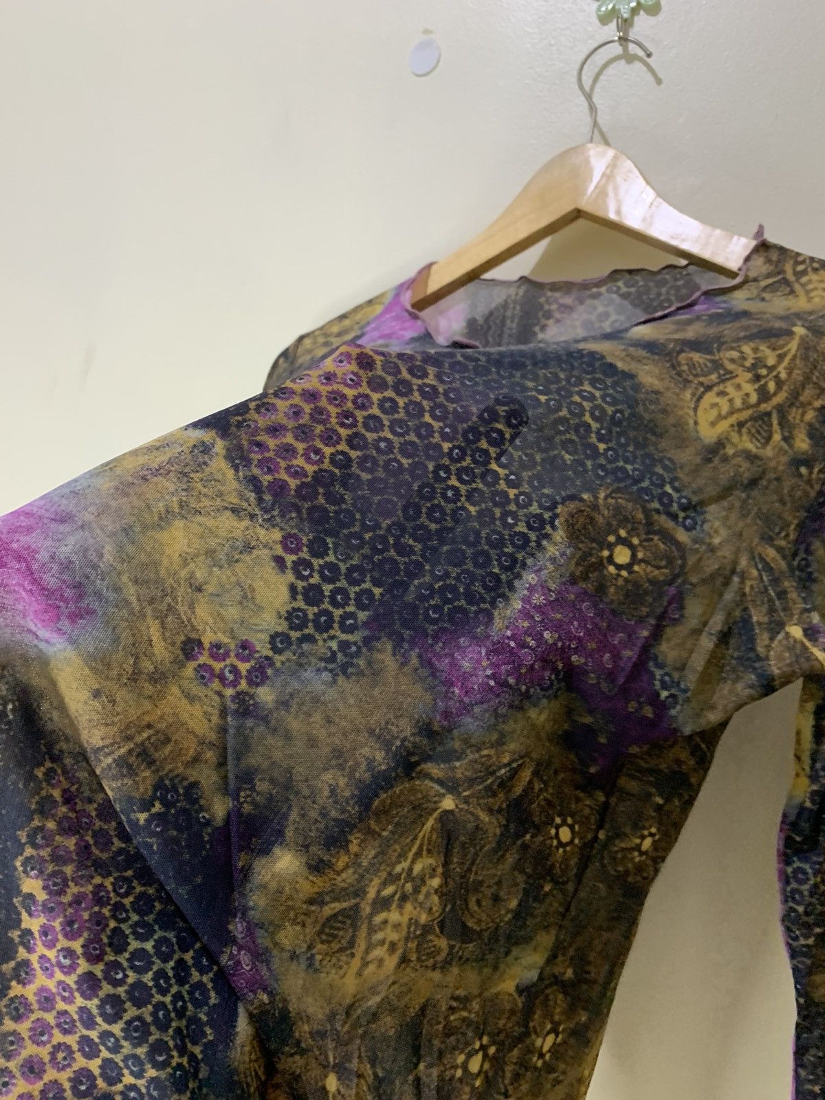 Jean Paul Gaultier × Vintage Vintage Mesh Top Shirt Inspired Jean Paul Gaultier Size M / US 6-8 / IT 42-44 - 3 Thumbnail