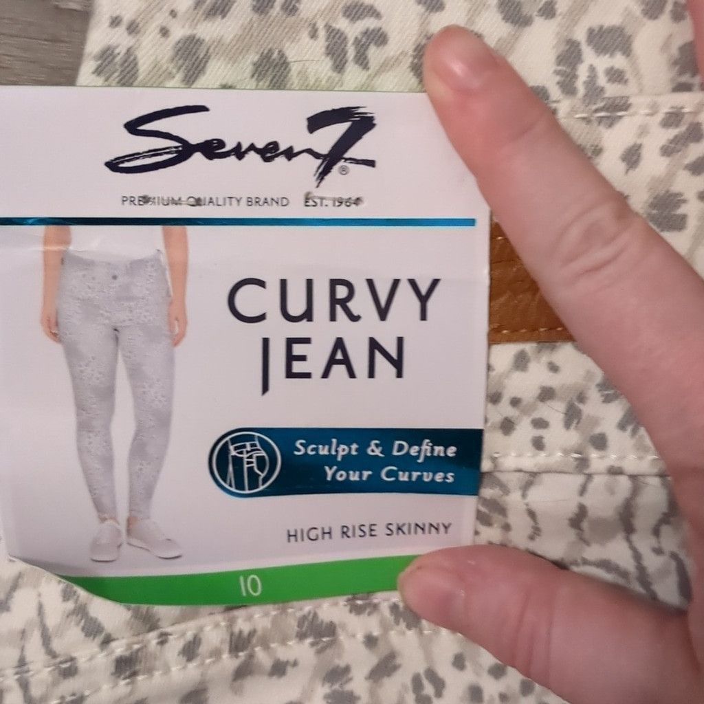Seven 7 Seven7 high rise curvy skinny leggings jeans size 10 Size 32" / US 10 / IT 46 - 7 Thumbnail