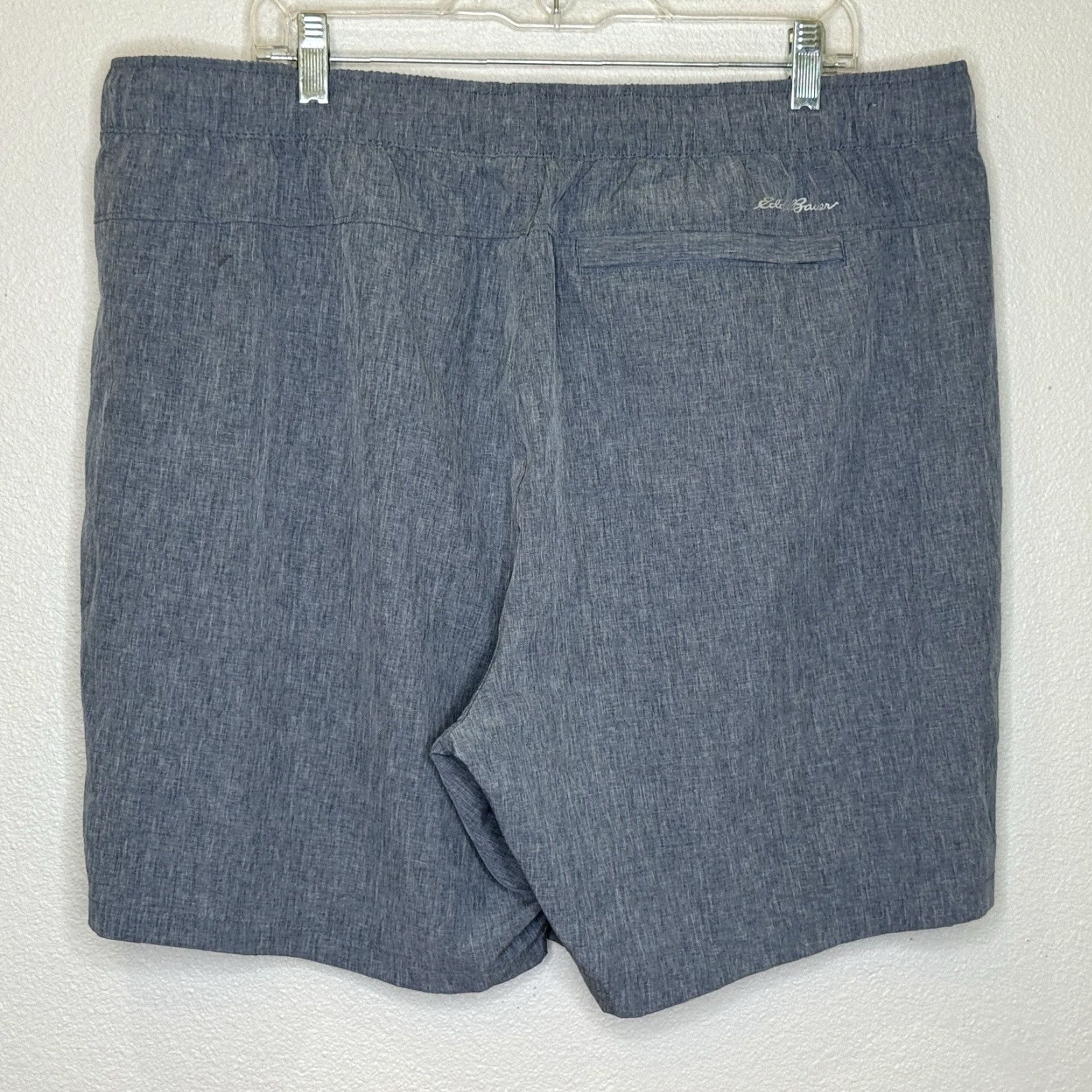 Eddie Bauer Eddie Bauer Shorts Mens XXL Blue Chino Pull On Elastic Drawstring Waist Size US 39 - 4 Thumbnail