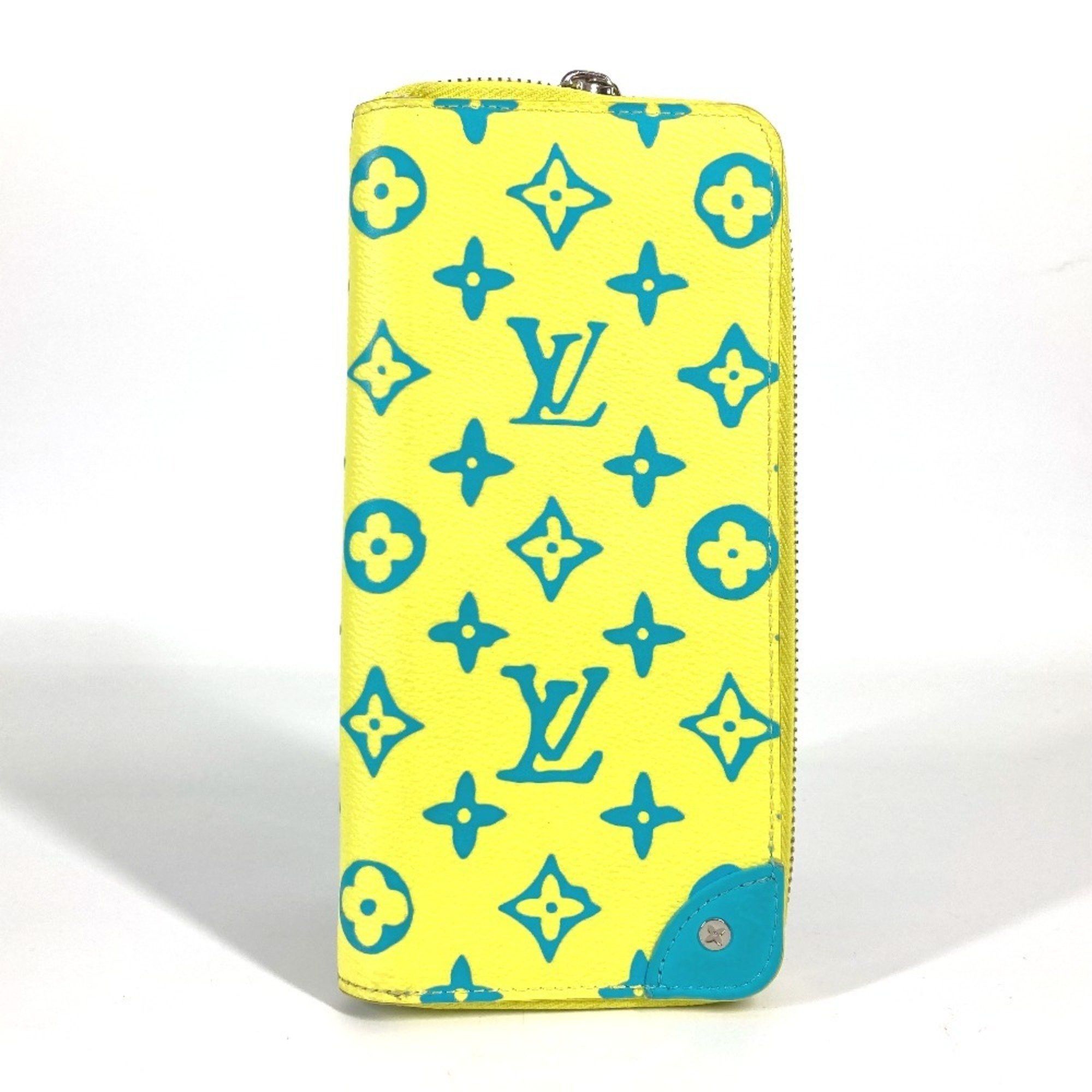 Louis Vuitton LOUIS VUITTON M82005 Monogram Playground Zippy Wallet Vertical Round Zipper Long Canvas Leather Men's Women's Yellow Size ONE SIZE - 1 Thumbnail