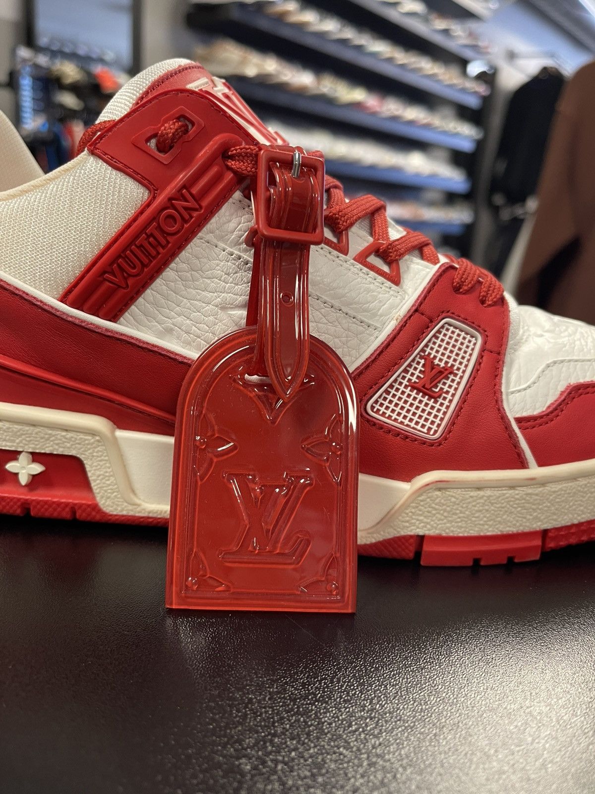 Louis Vuitton Size 5.5LV/6.5US - Product (RED) x Louis Vuitton Trainer Red Size US 6.5 / EU 39-40 - 10 Thumbnail