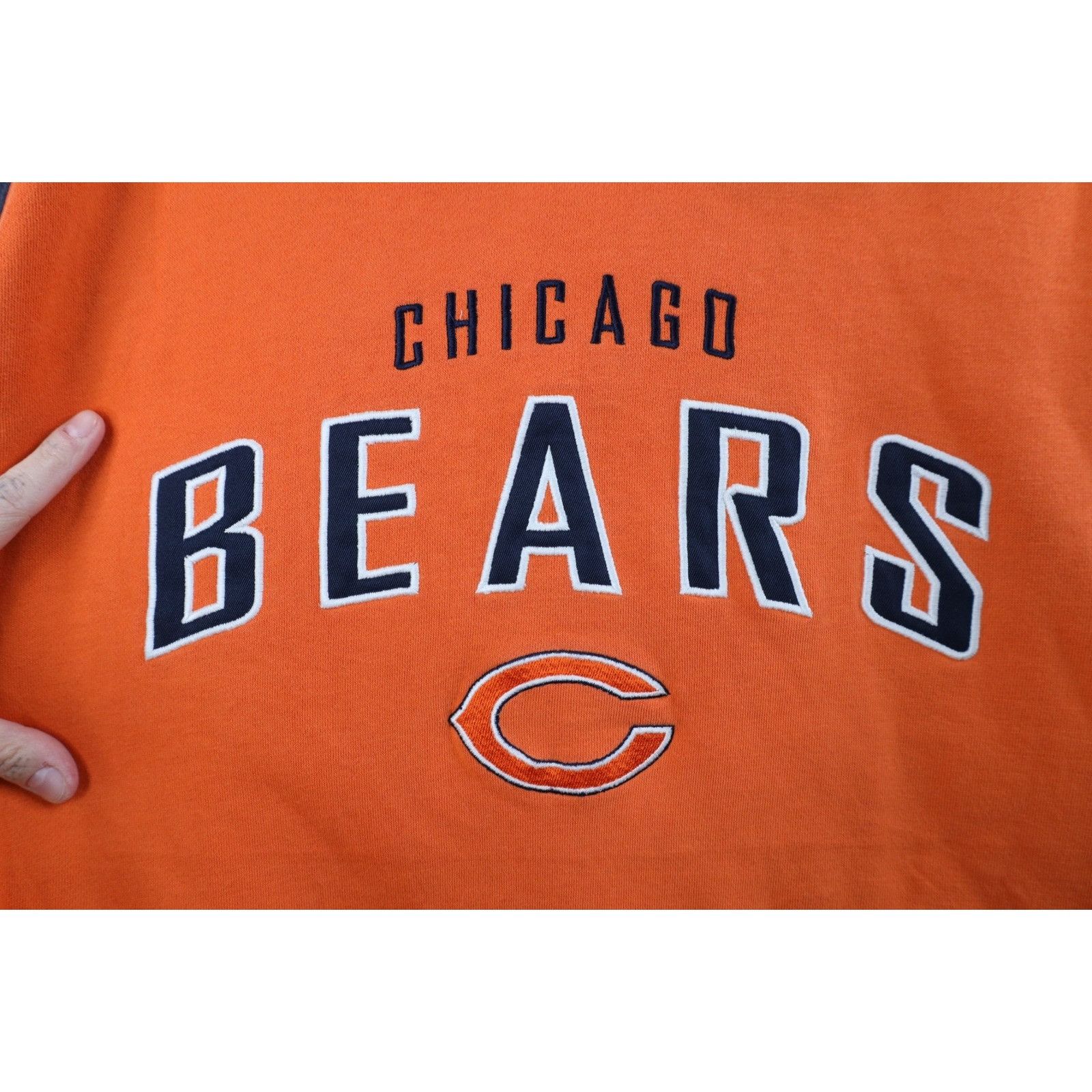 Reebok Vintage Reebok Faded Spell Out Chicago Bears Football Hoodie Size US XL / EU 56 / 4 - 6 Thumbnail