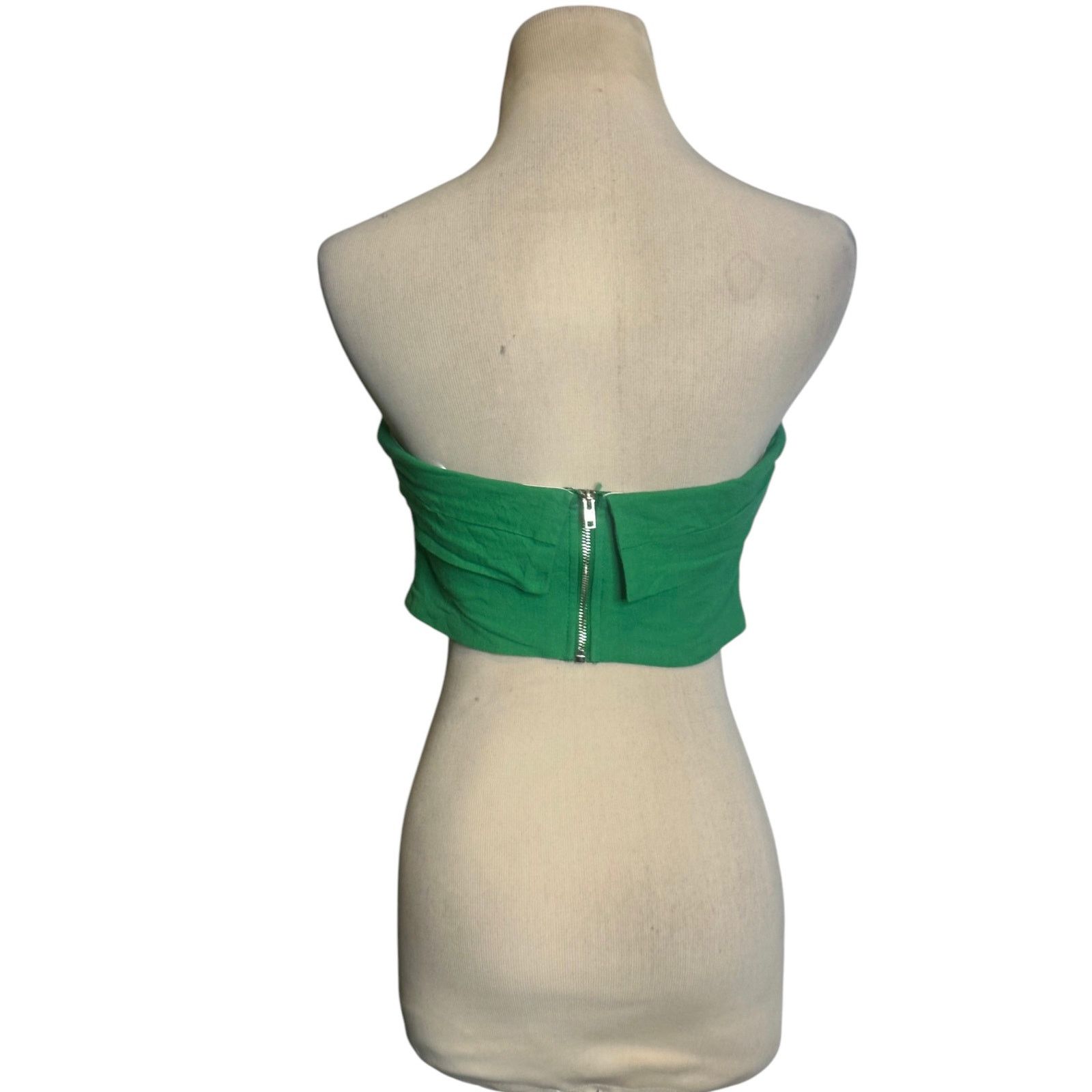 PRINCESS POLLY Princes Polly vibrant green bandeau strapless top size 4 Size S / US 4 / IT 40 - 2 Thumbnail
