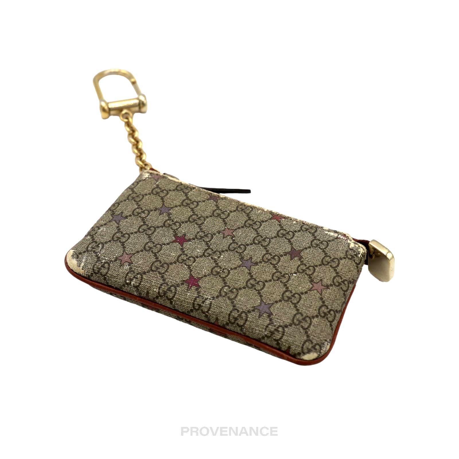 Gucci 🔴 Gucci Key Pouch Cles - Micro GG Supreme Stars Red Size ONE SIZE - 3 Thumbnail
