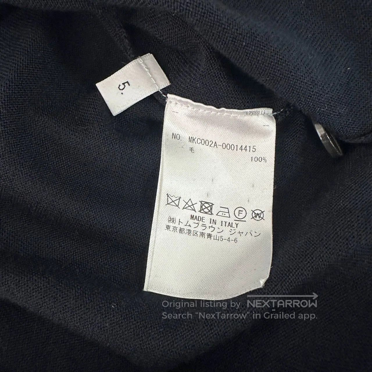 Thom Browne thom browne navy classic cardigan with stripes. Size US XL / EU 56 / 4 - 6 Thumbnail