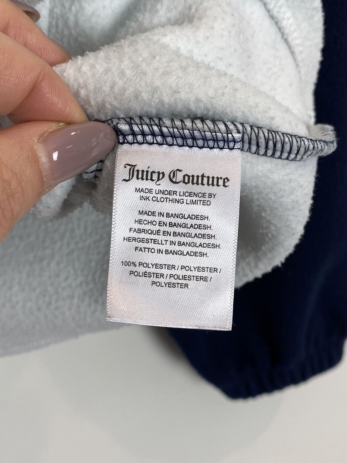 Juicy Couture Juicy Couture Sport Full Zip Fleece Hoodie Women’s Size L Size L / US 10 / IT 46 - 5 Thumbnail