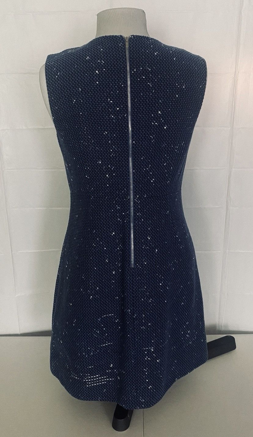 Diane von Furstenberg Diane von Furstenberg Yvette blue painted tweed dress 10 US Size L / US 10 / IT 46 - 5 Thumbnail