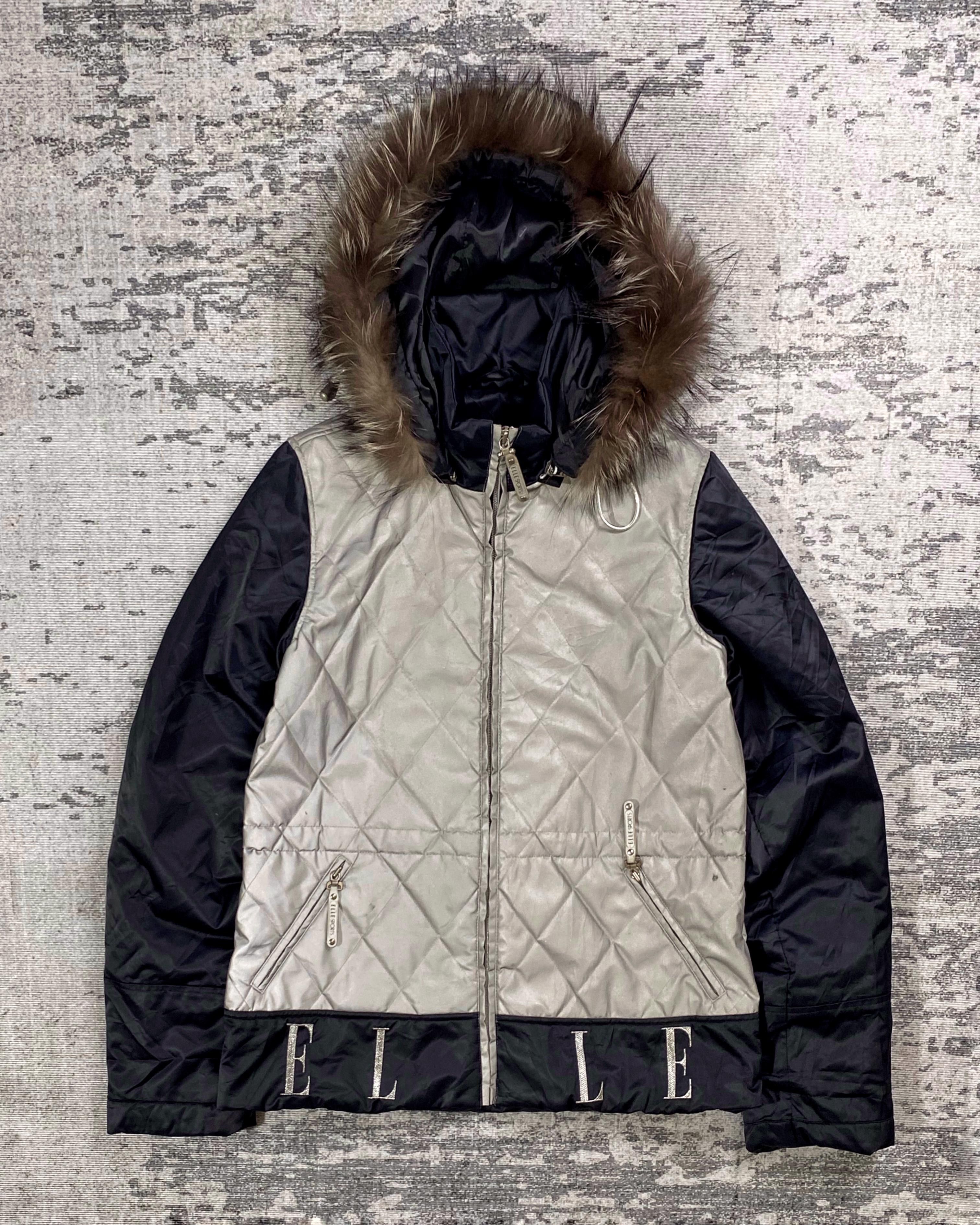 Japanese Brand 2000s Elle Quilted Reflective Fur Hodded y2k Lgb Ifsix Size US M / EU 48-50 / 2 - 1 Thumbnail