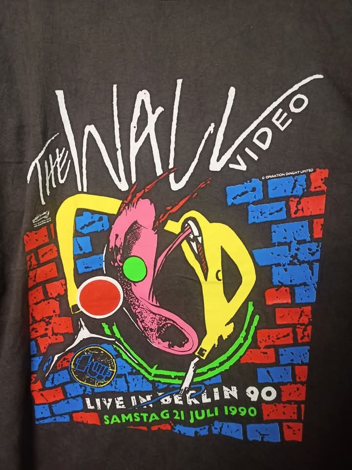 Band Tees × Vintage Vintage Pink Floyd The Wall Live Berlin 1990 Size US XL / EU 56 / 4 - 3 Thumbnail