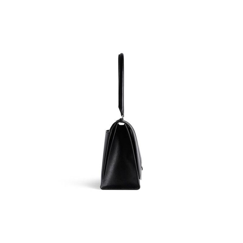 Balenciaga o1tr1nto0226 Size: OS / Hourglass Hinge Medium Handbag Black Size ONE SIZE - 5 Thumbnail