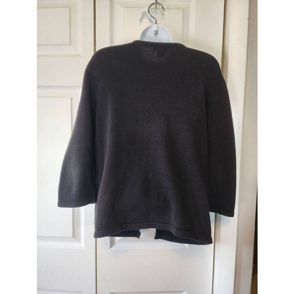 Other Christopher & Banks Black Sweater Size L / US 10 / IT 46 - 3 Thumbnail
