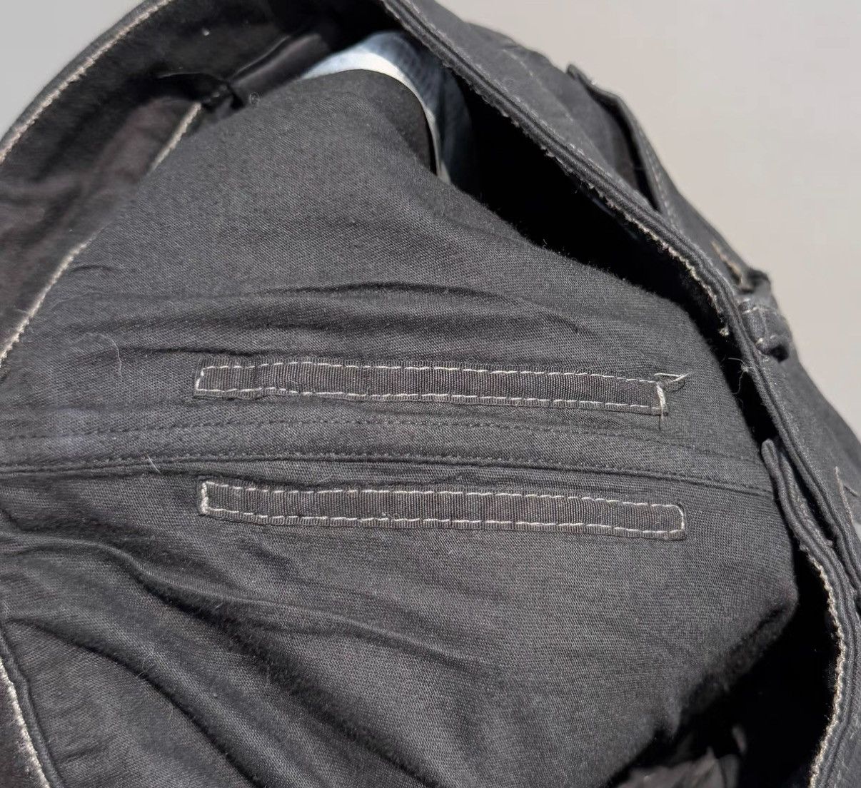 Rick Owens Rick Owens DRKSHDW Distressed Waxed Ripped Long Pants Size US 29 - 5 Thumbnail