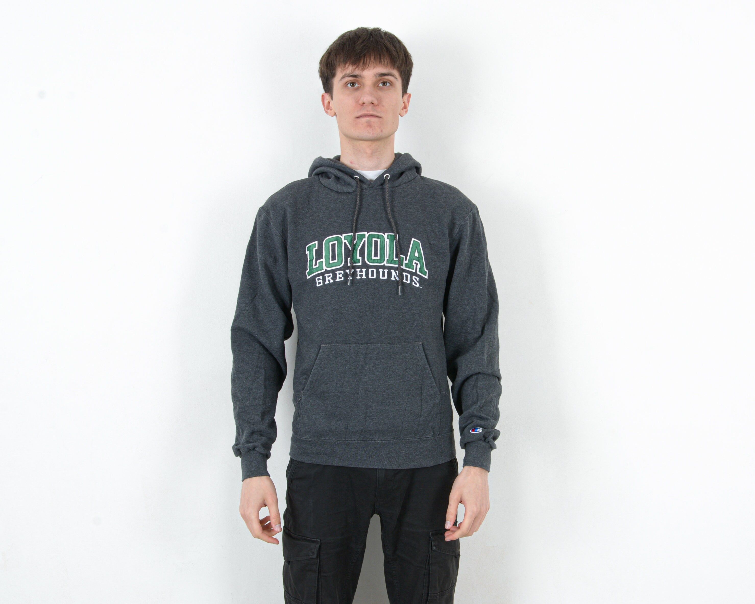 Champion × Vintage LOYOLA GREYHOUNDS University Sweatshirt S Hoodie Jumper Size US S / EU 44-46 / 1 - 1 Thumbnail