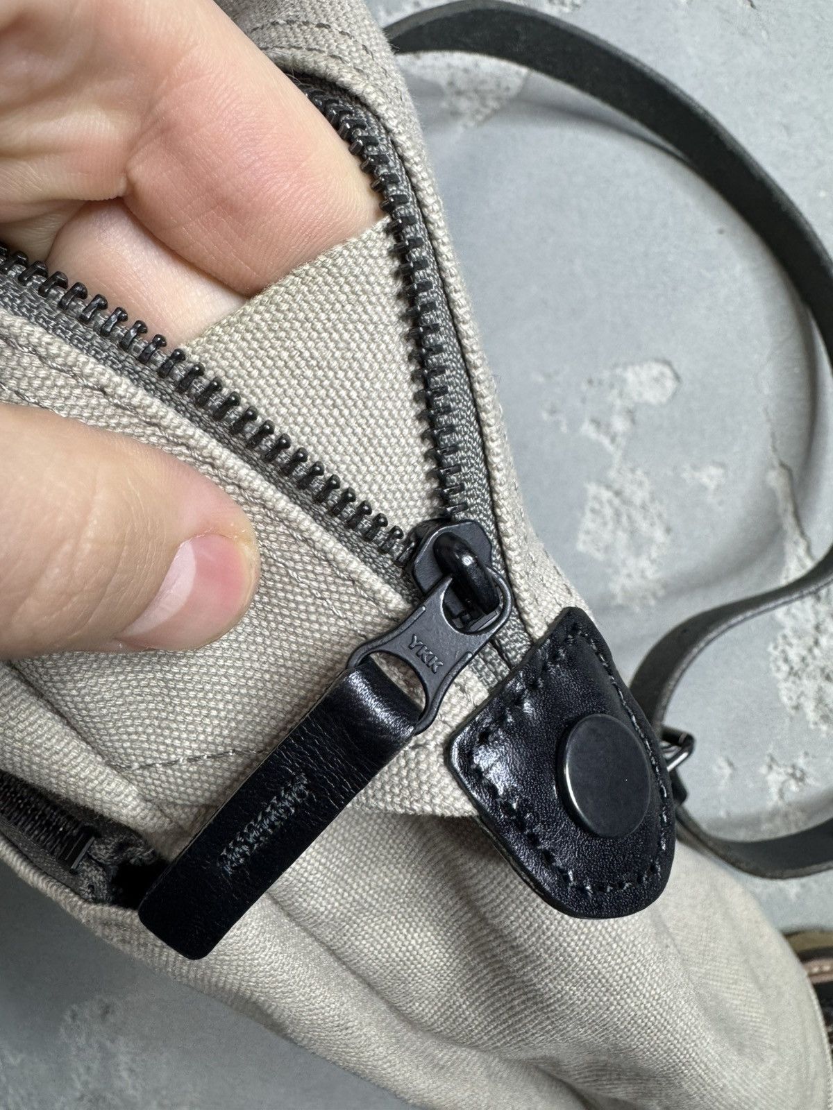 Japanese Brand × Porter BAGGY PORTER KBS Faded Canvas Backpack w Leather Detail Size ONE SIZE - 7 Thumbnail