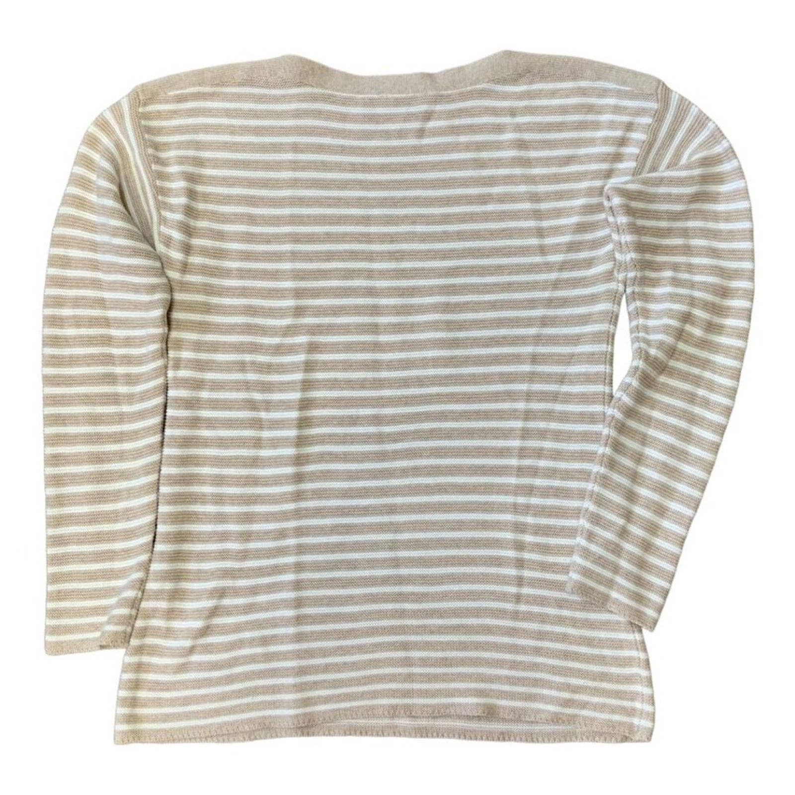 Vineyard Vines Vineyard Vines 100% Cotton Beige Striped Sweater Size XS Size XS / US 0-2 / IT 36-38 - 5 Thumbnail