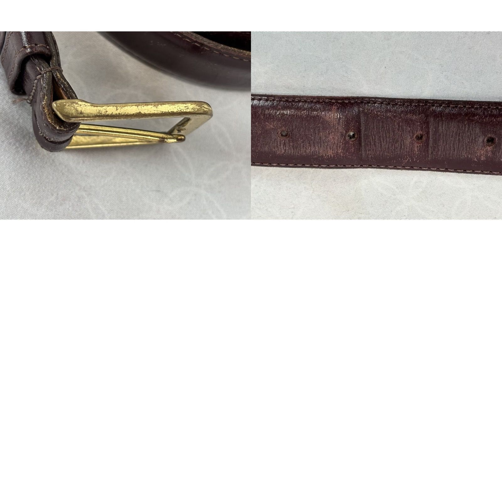 Coach VINTAGE Coach Belt Burgundy Leather 5800 44 Mens Regular Size Brass Buckle Wearable Vintage Accessories Mens Belt 1980s 1990s Size 44 - 8 Thumbnail