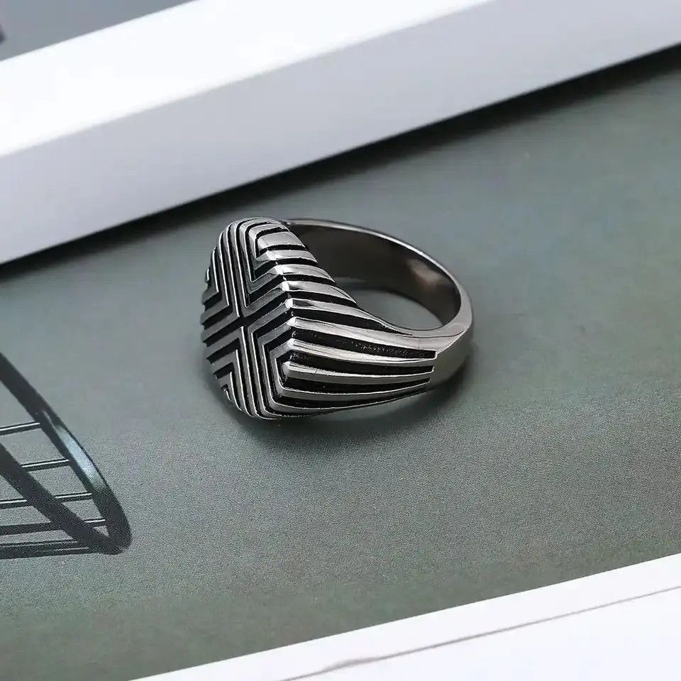 Jewelry Fashion Retro Men's Ring Size ONE SIZE - 2 Thumbnail
