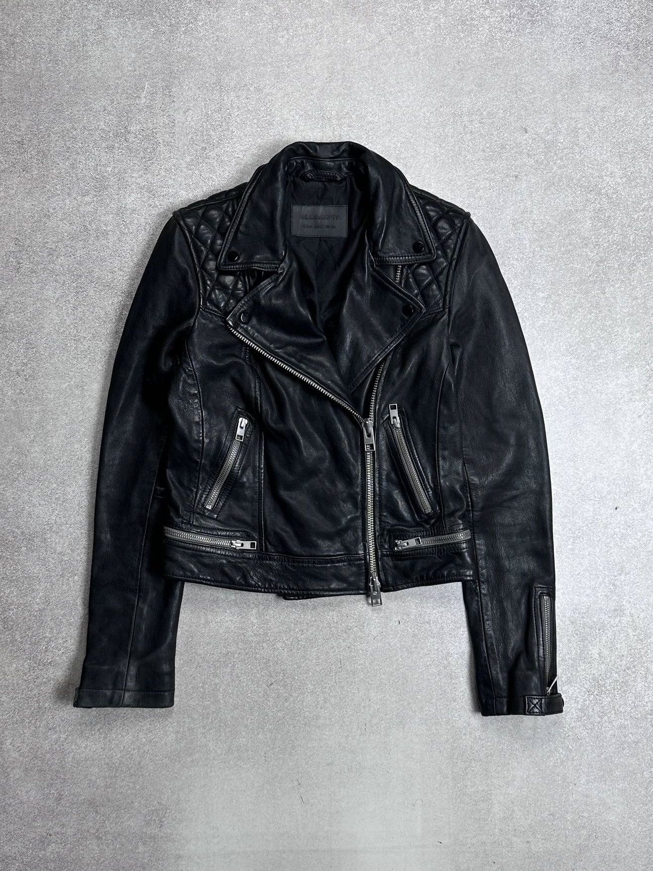Allsaints Allsaints Genuine Leather Womans Jacket US 2 Size S / US 4 / IT 40 - 1 Thumbnail