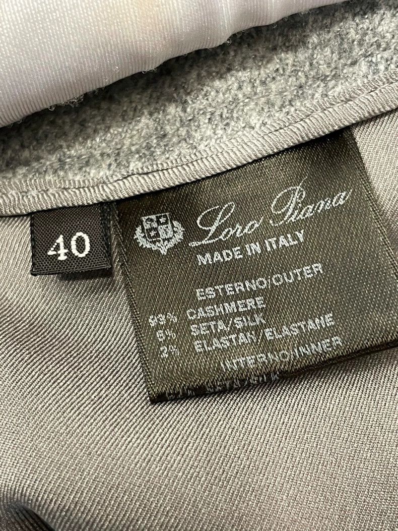 Loro Piana LORO PIANA Dark grey cashmere trousers Size 26" / US 2 / IT 38 - 4 Thumbnail