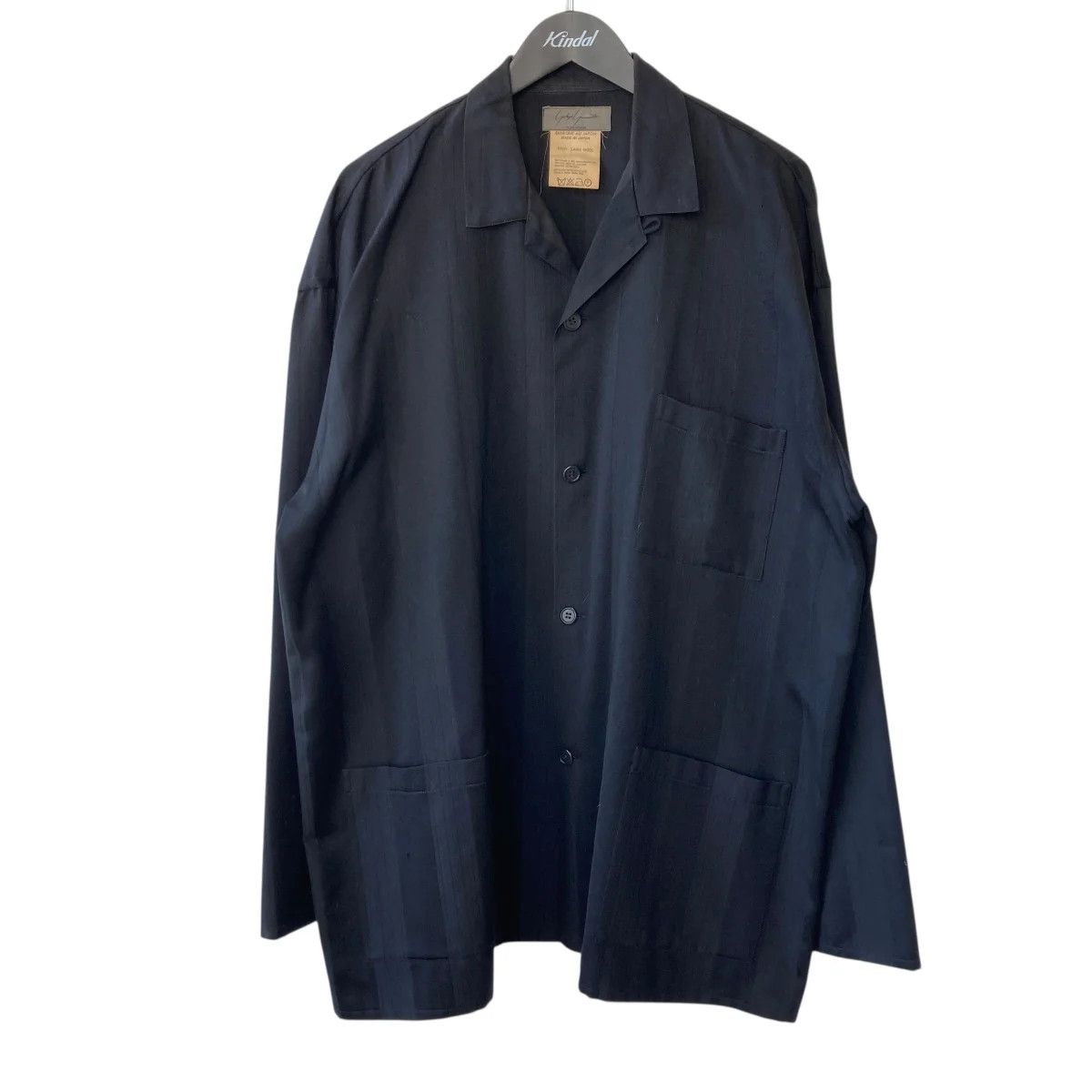 Yohji Yamamoto Yohji Yamamoto pour homme/Round Letter Tag Striped Shirt Size US XXL / EU 58 / 5 - 1 Thumbnail