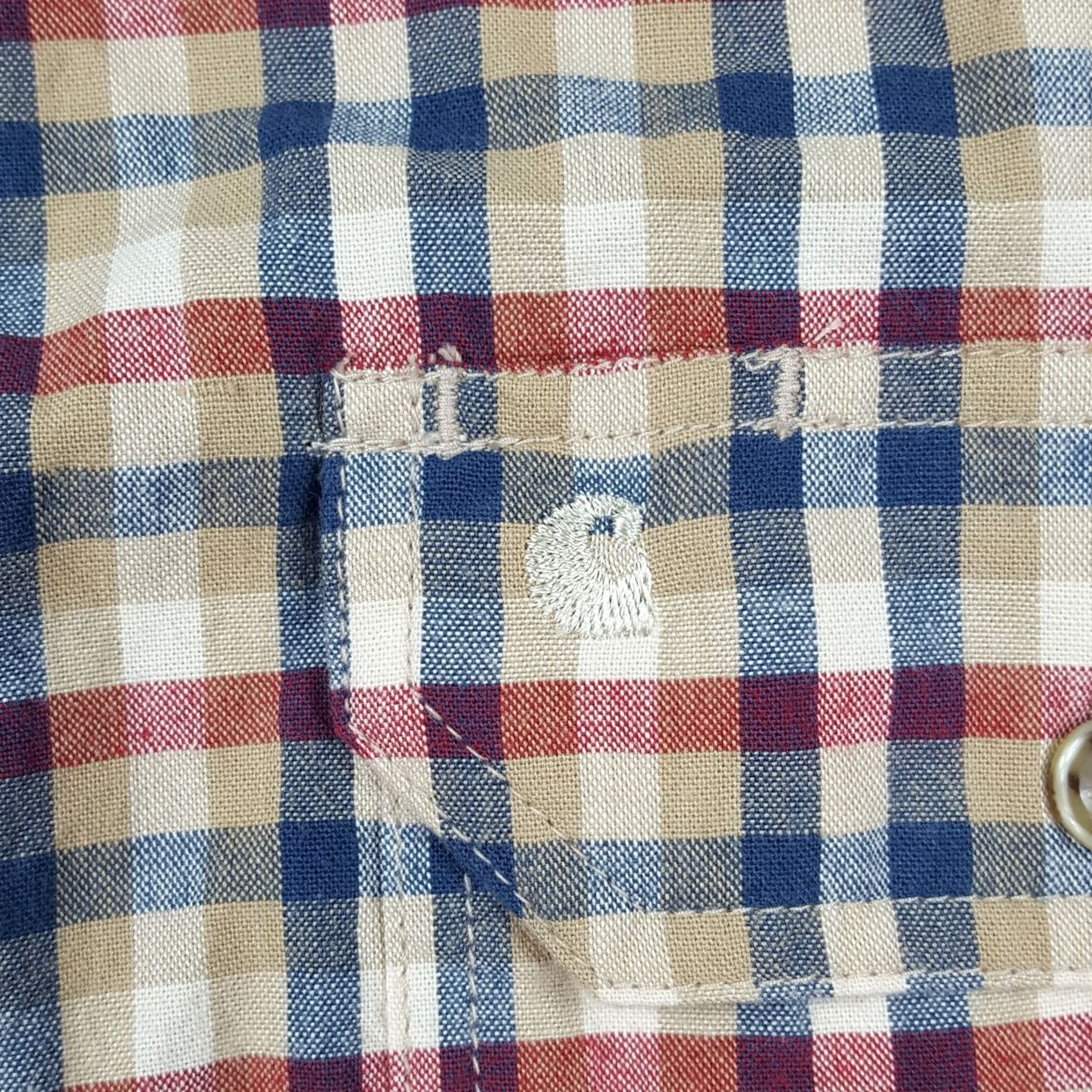 Carhartt VINTAGE Carhartt Plaid Workwear Shirt Mens M Button-Up Collared Short Sleeve Button Down American Logo 90s Workwear Mens Size US M / EU 48-50 / 2 - 3 Thumbnail