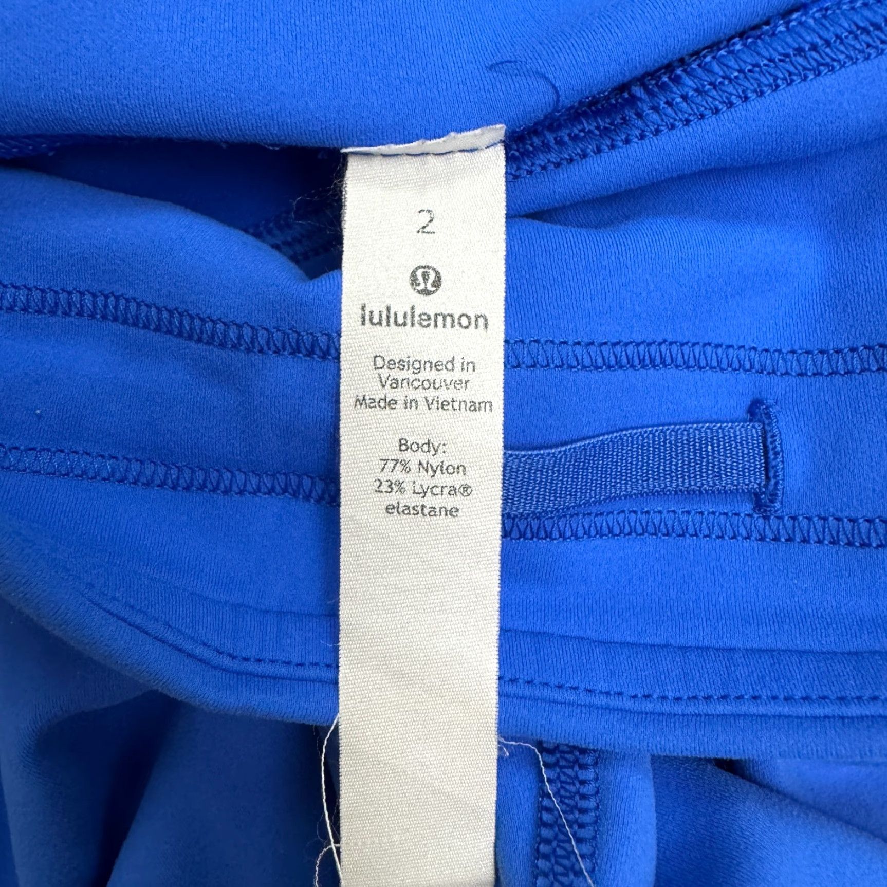 Lululemon VINTAGE Lululemon Fast And Free High Rise Yoga Leggings Womens Size 2 Blue Activewear Skinny Compression Size 26" / US 2 / IT 38 - 2 Thumbnail