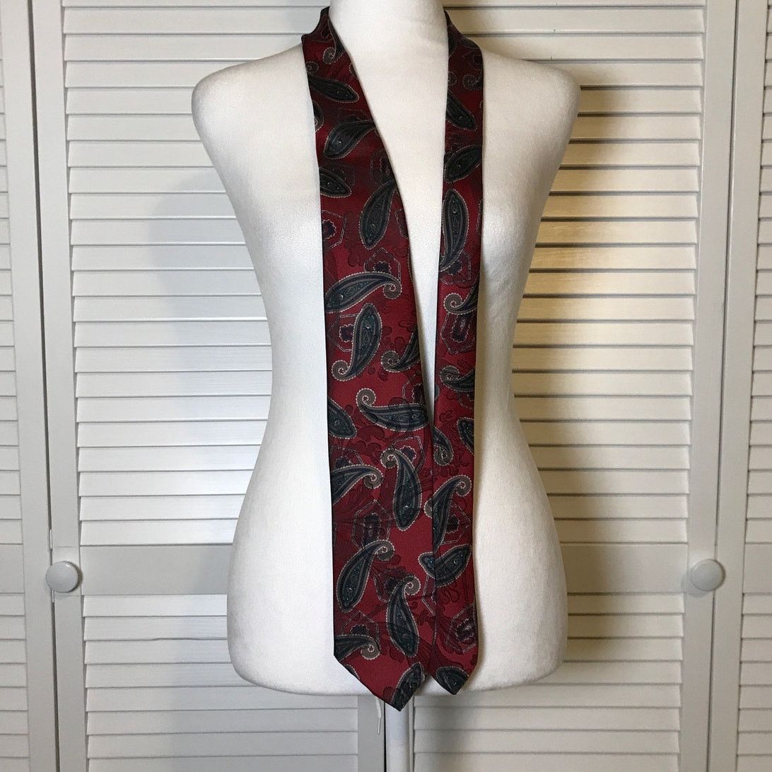 Other Executive Collection Paisley Classic Wide Men Necktie Size ONE SIZE - 2 Thumbnail