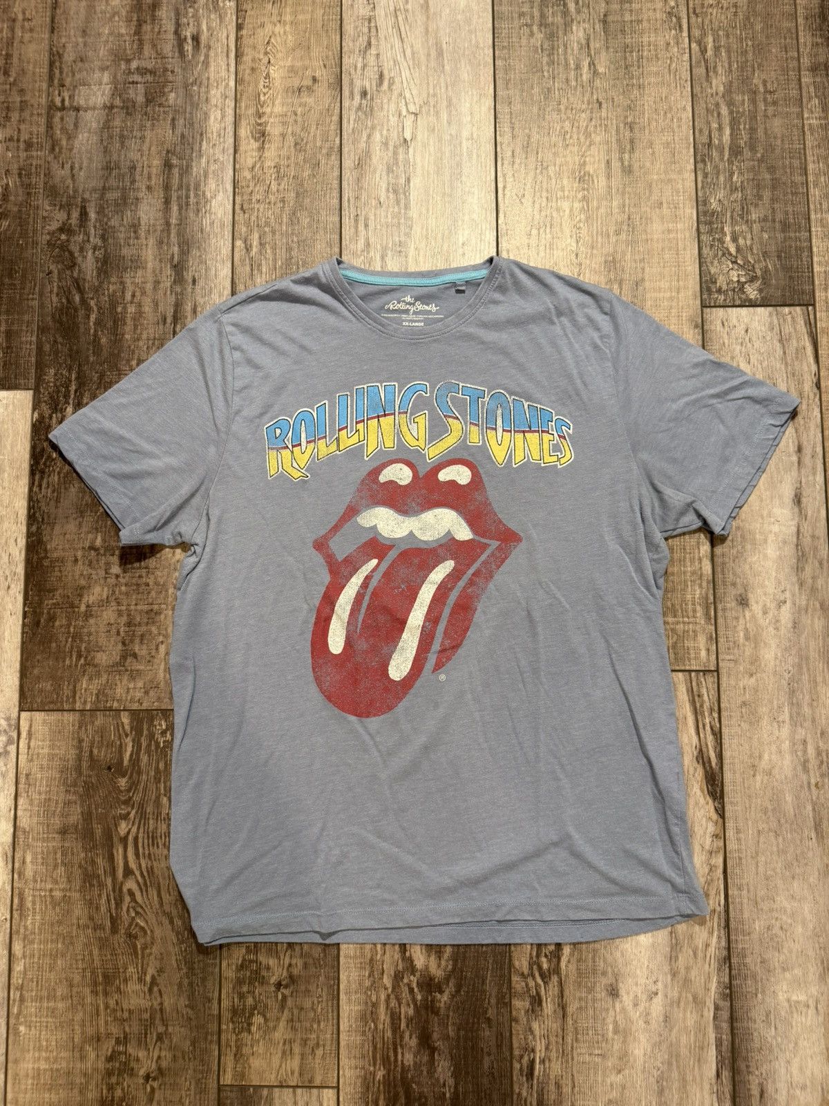 The Rolling Stones The Rolling Stones XXL T-shirt light blue Tongue logo Size US XXL / EU 58 / 5 - 1 Thumbnail