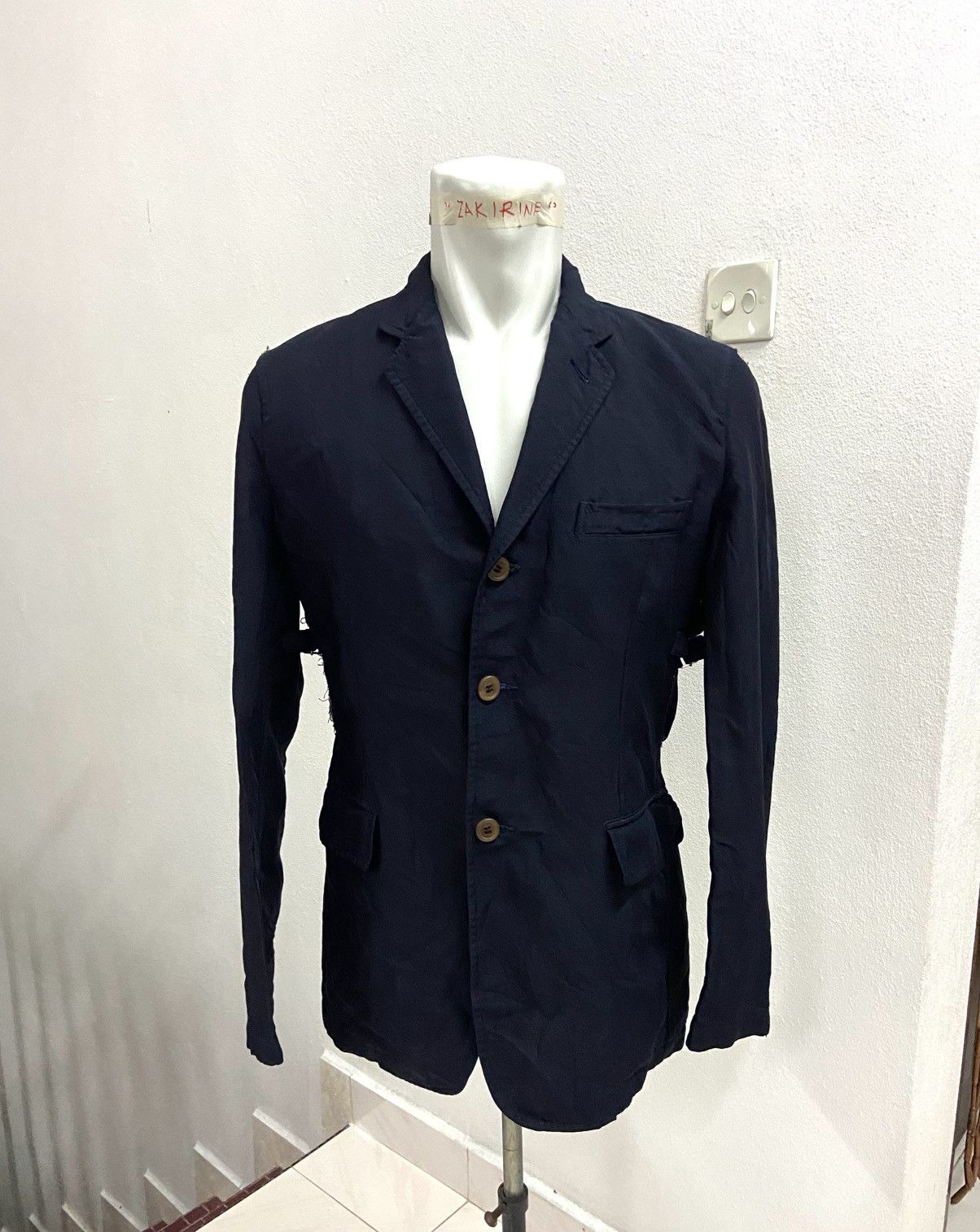 Comme des Garcons Homme Plus COMME DES GARCONS DISTRESSED BLAZER Size 36R - 2 Thumbnail