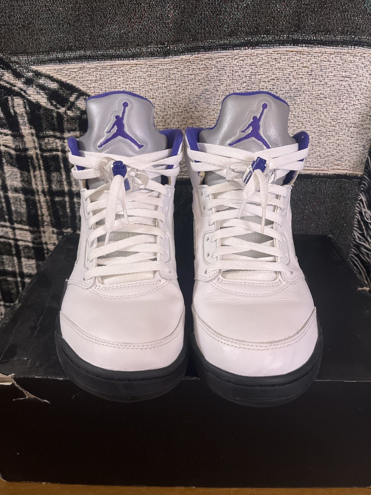 Jordan Brand × Nike Air Jordan 5 Retro Dark Concord Size US 9.5 / EU 42-43 - 2 Thumbnail