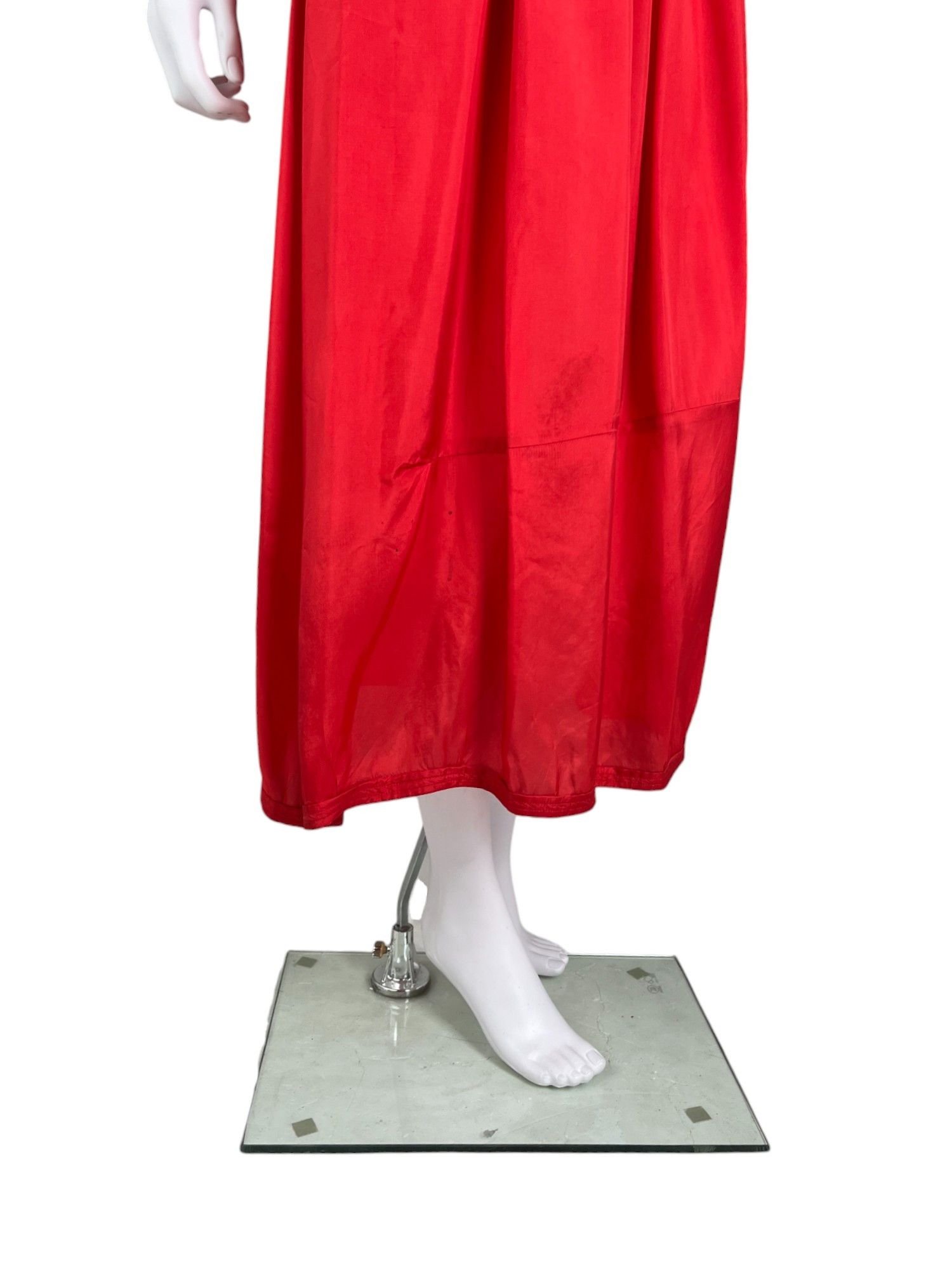 Comme des Garcons 2010's Red Maxi Silk Skirt Size 27" / US 4 / IT 40 - 7 Thumbnail