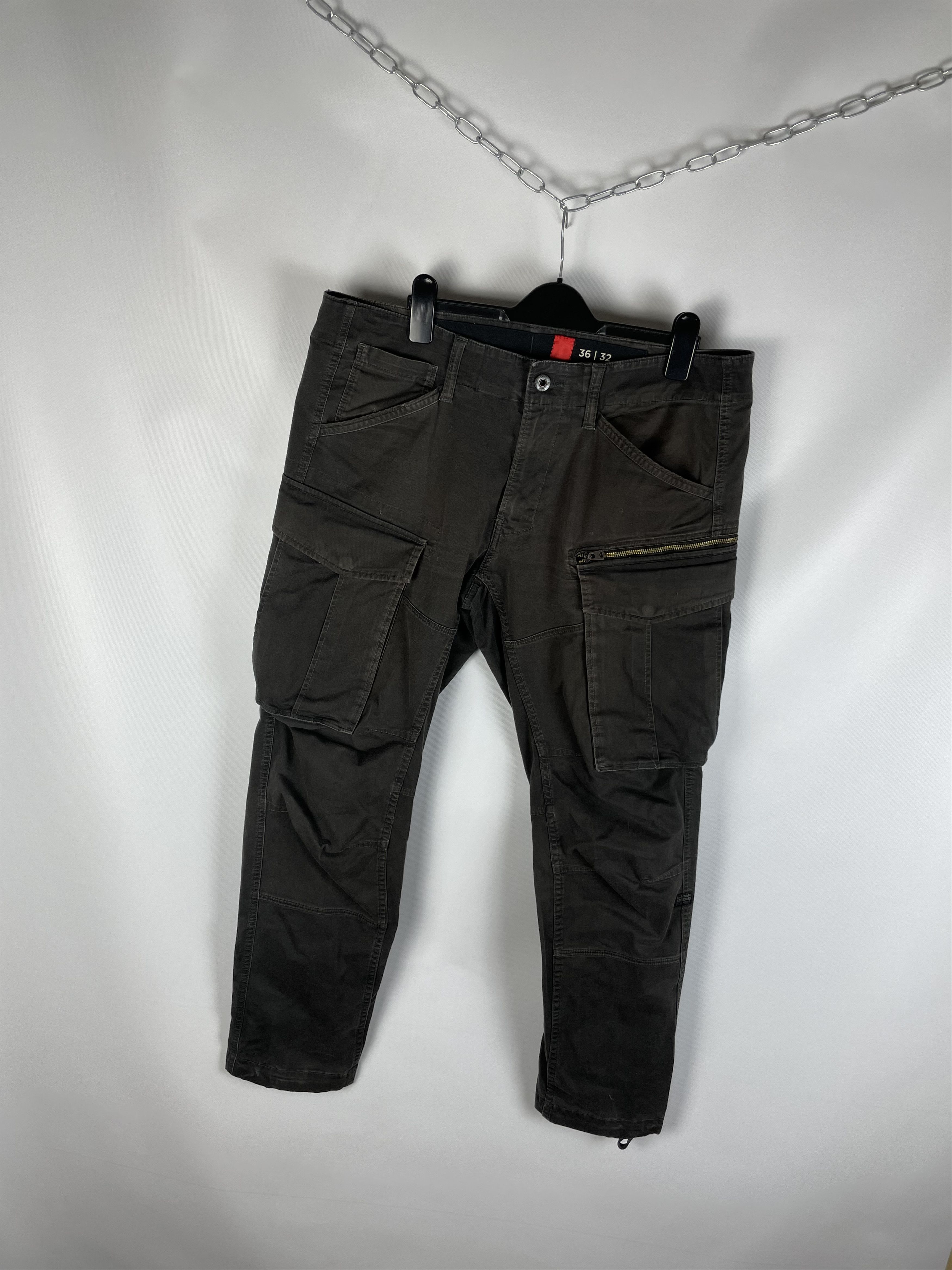 G-Star Vintage G Star Raw Cargo Pants Denim Jeans Mens Size US 36 / EU 52 - 2 Thumbnail