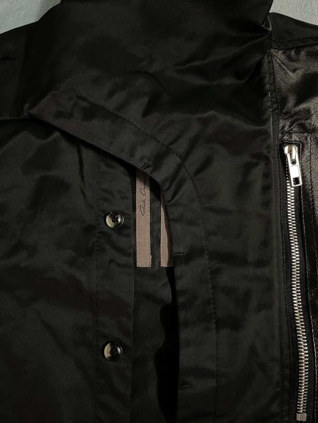 Rick Owens Rick Owens 14ss leather zipper shirt Size US M / EU 48-50 / 2 - 5 Thumbnail