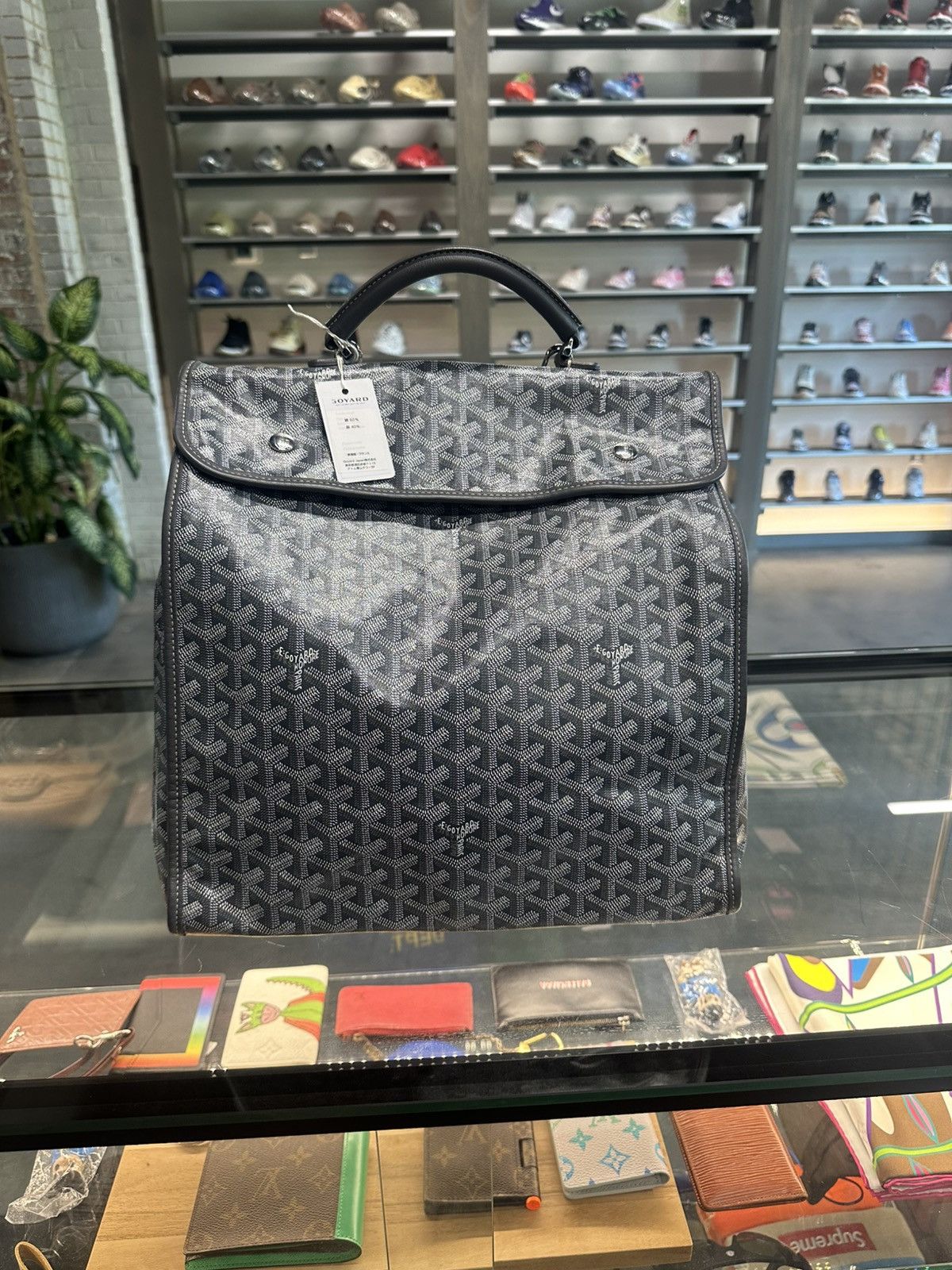 Goyard Goyard Gray Goyard Saint Léger Backpack Gray Size ONE SIZE - 1 Thumbnail