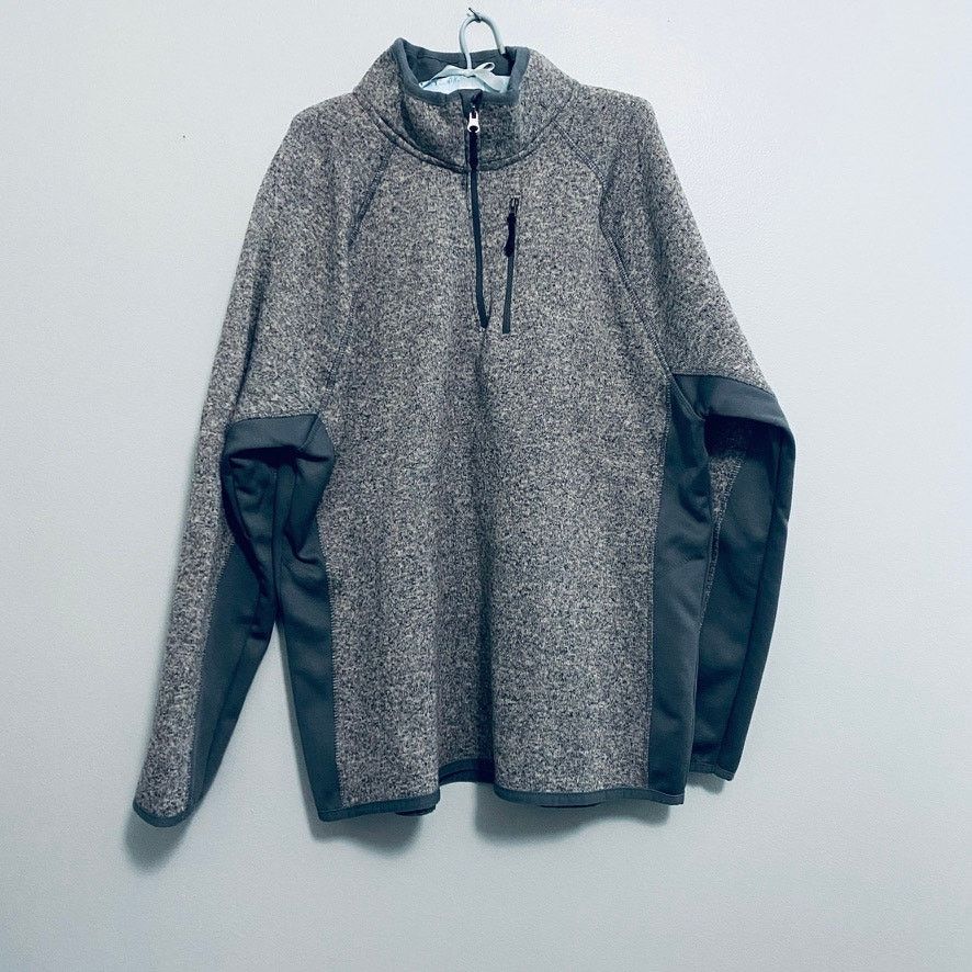 Beverly Hills Polo Club Beverly Hills Polo Club gray fleece quarter zip pullover Size US XL / EU 56 / 4 - 2 Thumbnail