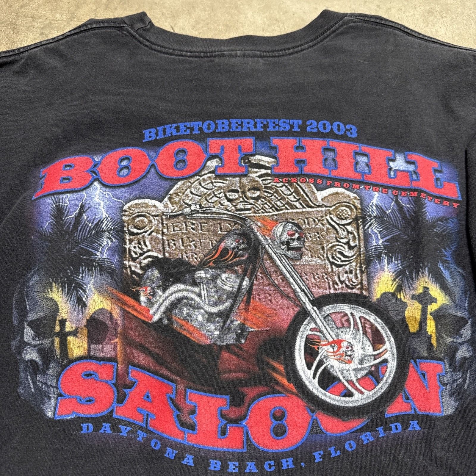 Harley Davidson Vintage Harley Davidson Shirt Mens XL 90s Flames Long Sleeve Size US XL / EU 56 / 4 - 2 Thumbnail