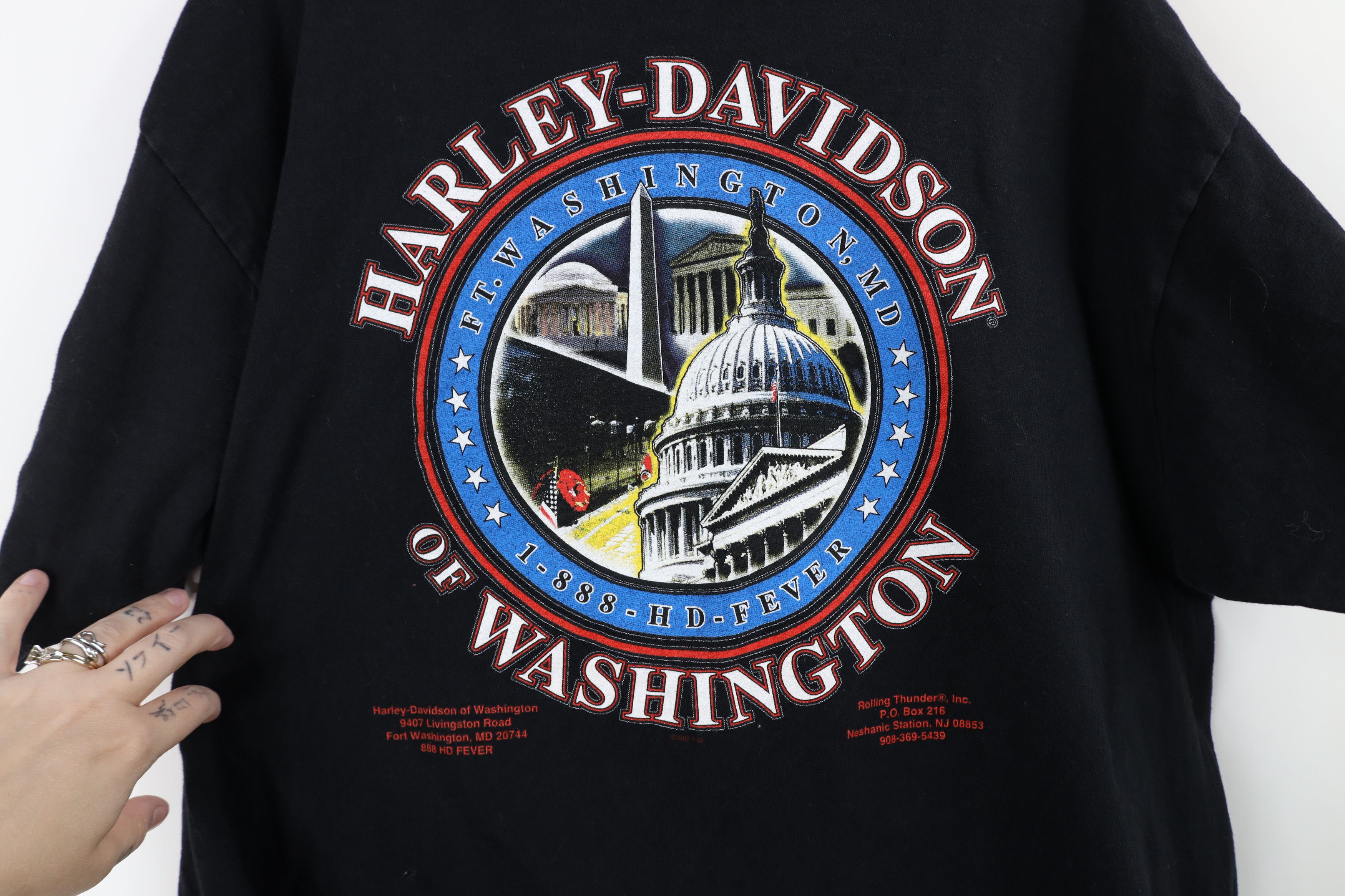 Harley Davidson Vintage Y2K 2003 Harley Davidson Thunder Eagle T-Shirt USA Size US XL / EU 56 / 4 - 10 Thumbnail
