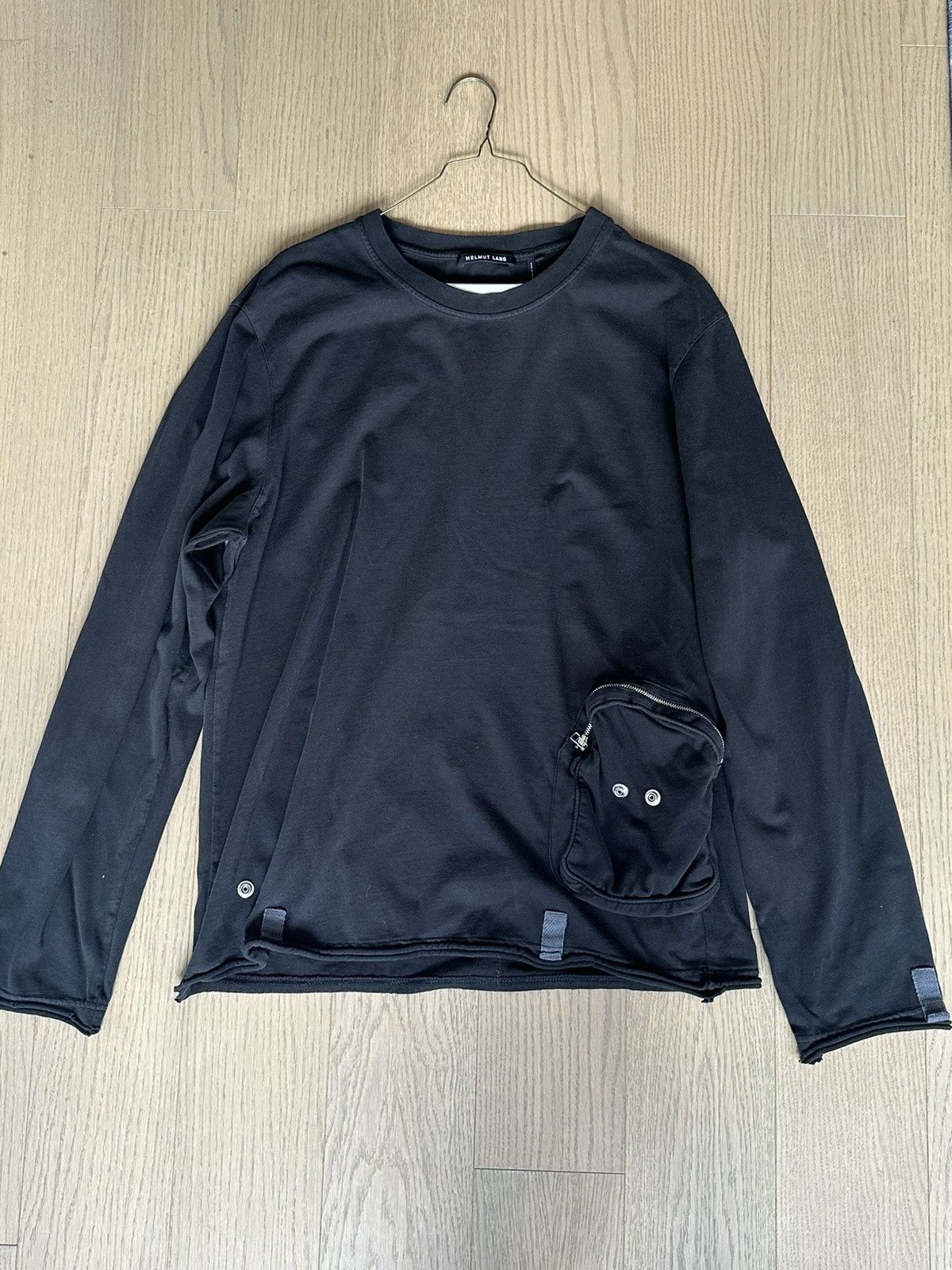 Helmut Lang Black Tactical Pocket Long-Sleeve Shirt Size US L / EU 52-54 / 3 - 1 Thumbnail