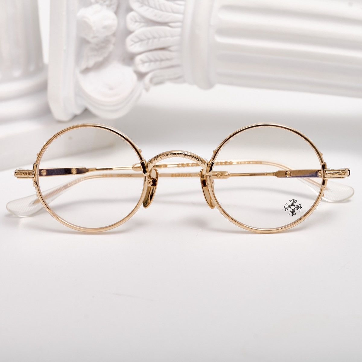 Chrome Hearts CHROME HEARTS EDITH F CRYSTAL /GOLD PLATED GLASSES Size ONE SIZE - 6 Thumbnail