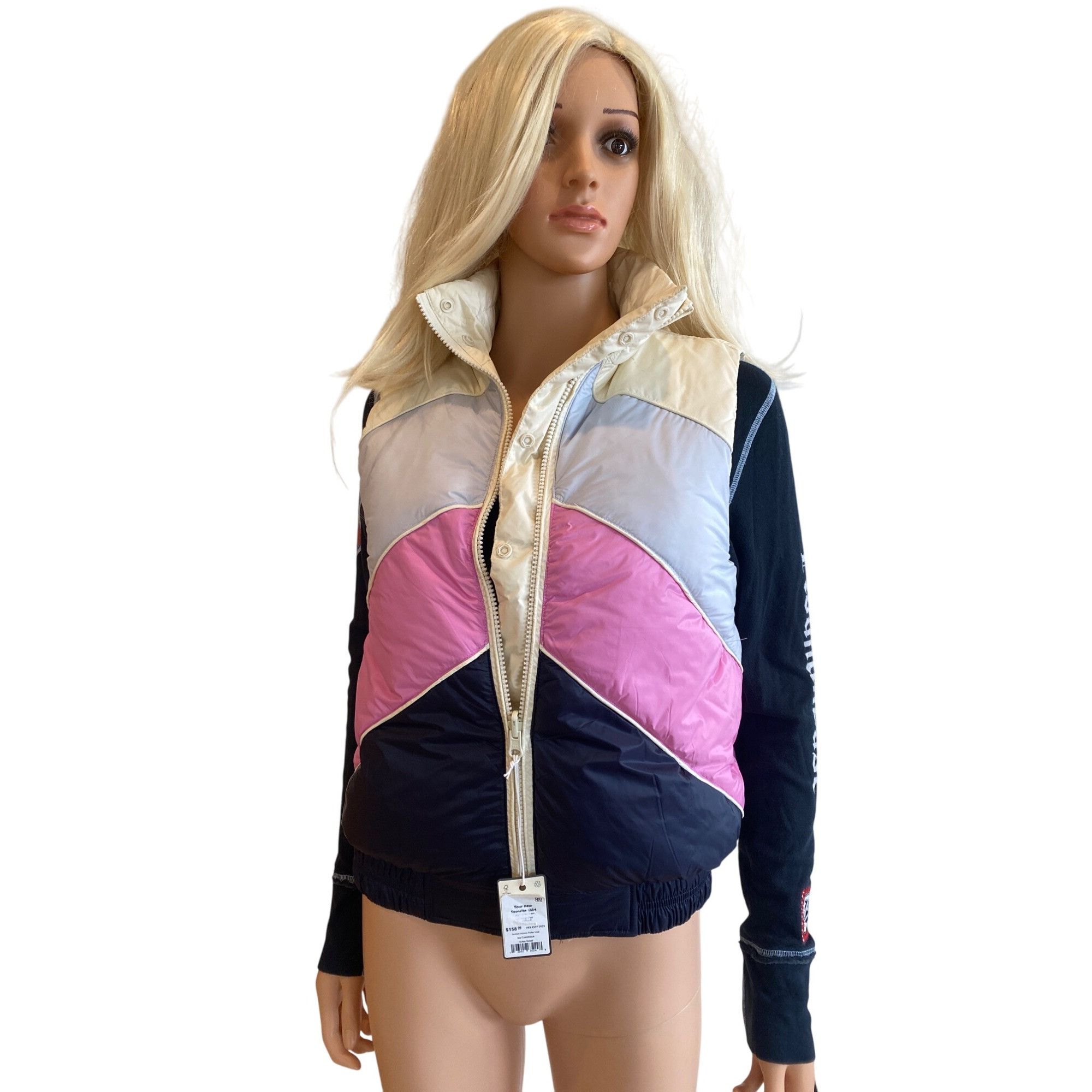 Marine Layer NWT Marine Layer XS Reversible Antuco Puffer Vest Ivory Pink Size XS / US 0-2 / IT 36-38 - 19 Thumbnail