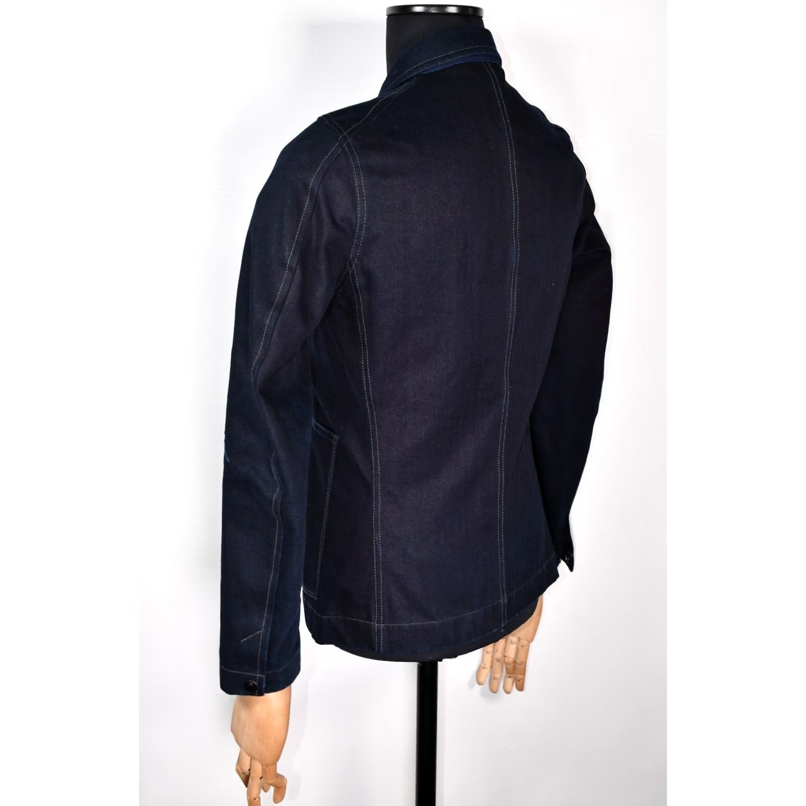 G-Star G-Star Raw Trigger 3D Cropped Blazer Jacket Men M Denim Blue Shirt Hoodie? Size 40R - 3 Thumbnail