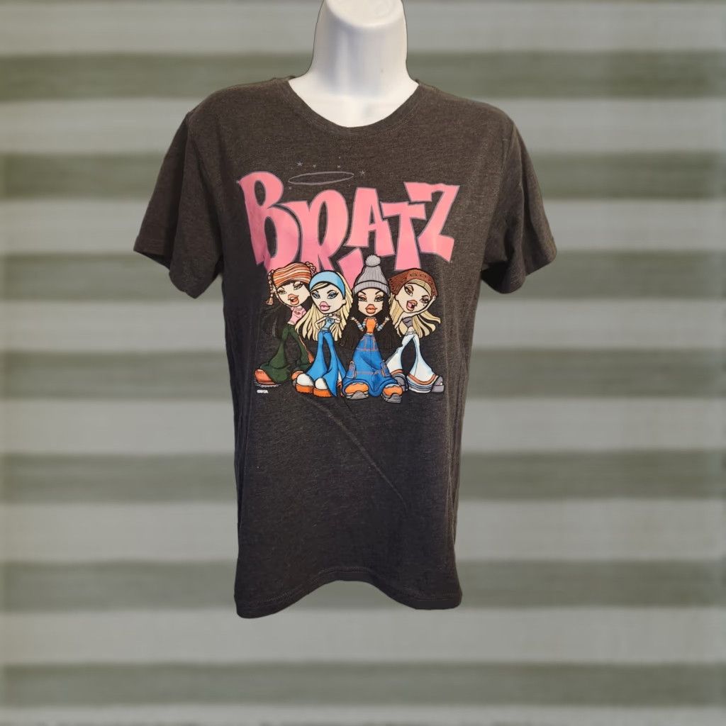 Mad Engine Bratz T Shirt Womens XS Gray Short Sleeve Crew Neck Casual Logo Ladies Size XS / US 0-2 / IT 36-38 - 1 Thumbnail