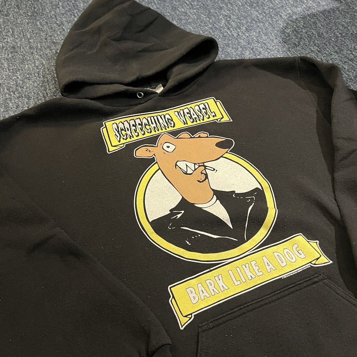 Other Vintage 90s Screeching Weasel Bark Like a Dog Tour Hoodie Size US L / EU 52-54 / 3 - 3 Thumbnail