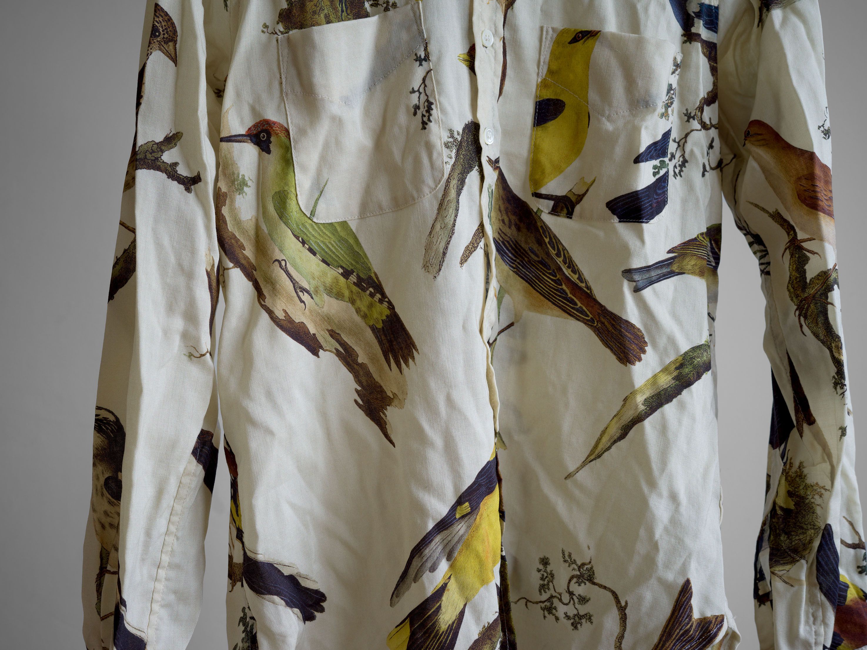Paul Harnden Shoemakers AW2021 MEN'S SHIRT WOOL BIRDS PRINT Size US L / EU 52-54 / 3 - 6 Thumbnail