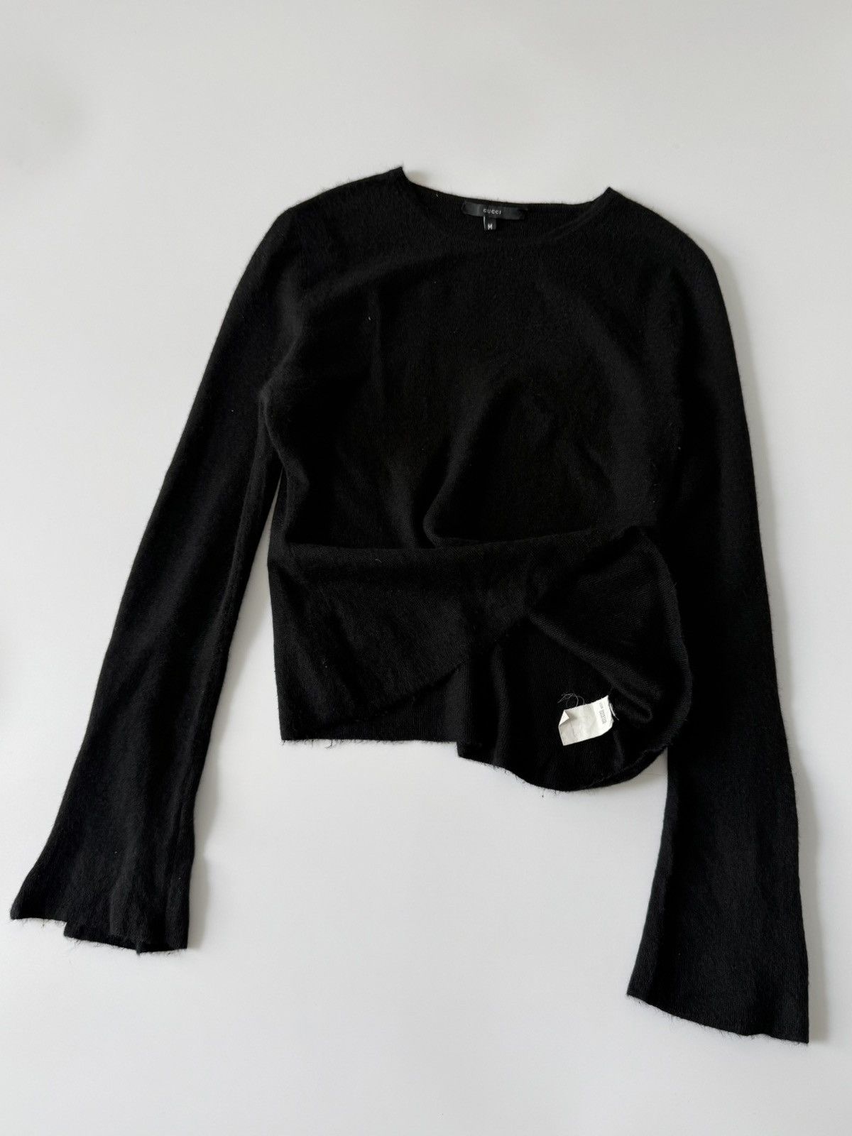 Gucci Gucci by Tom Ford Long-Sleeve Asymmetrical Flared Sleeves Size M / US 6-8 / IT 42-44 - 3 Thumbnail
