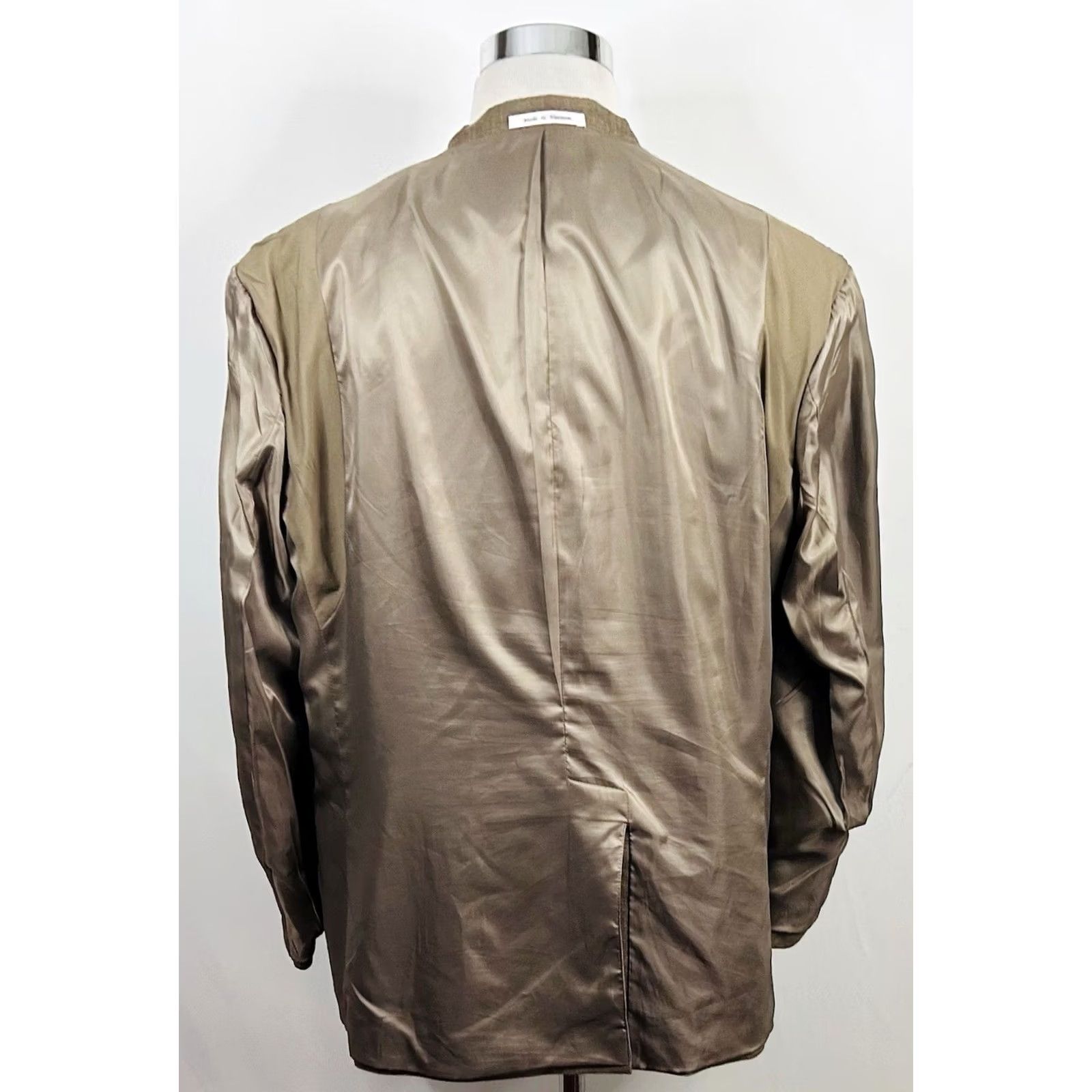 Chaps Chaps Sport Coat Linen Blend Beige 48R Two-Button Lined Vented Formal Mens Regular Jacket Coat Size US M / EU 48-50 / 2 - 8 Thumbnail